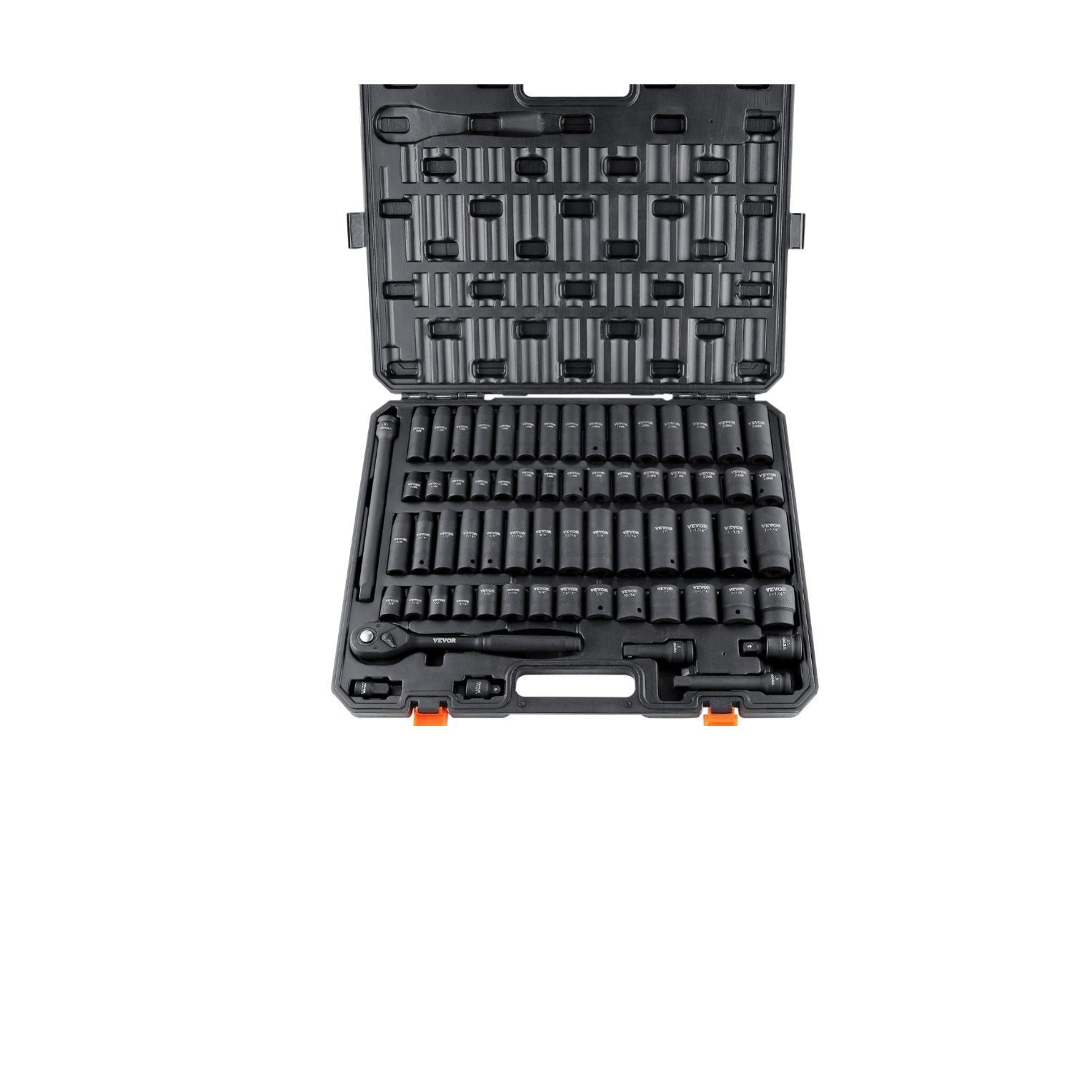 65-Piece 1/2″ Drive Impact Socket Set – Cr-V Alloy Steel for Auto Repair