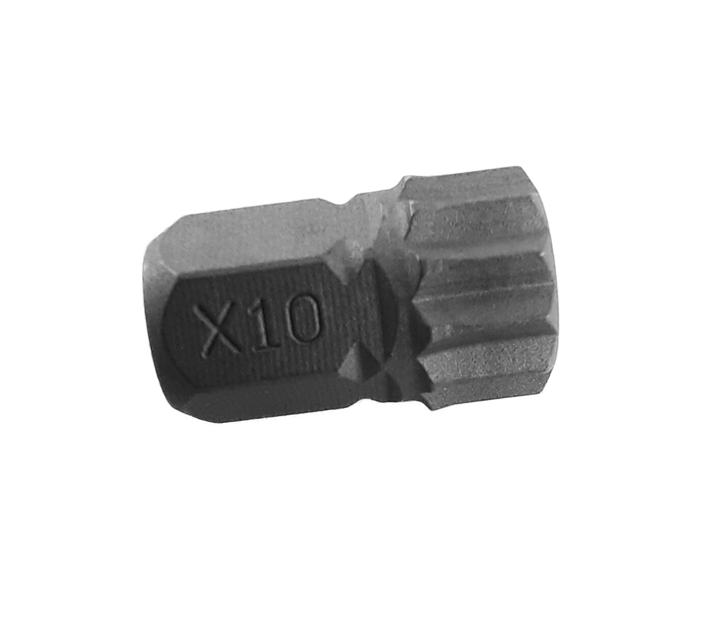 VIM VHCX10 – XZN10 Half Cut Bit 12 Point Triple Square 5/16″ HEX Bit 6mm Length
