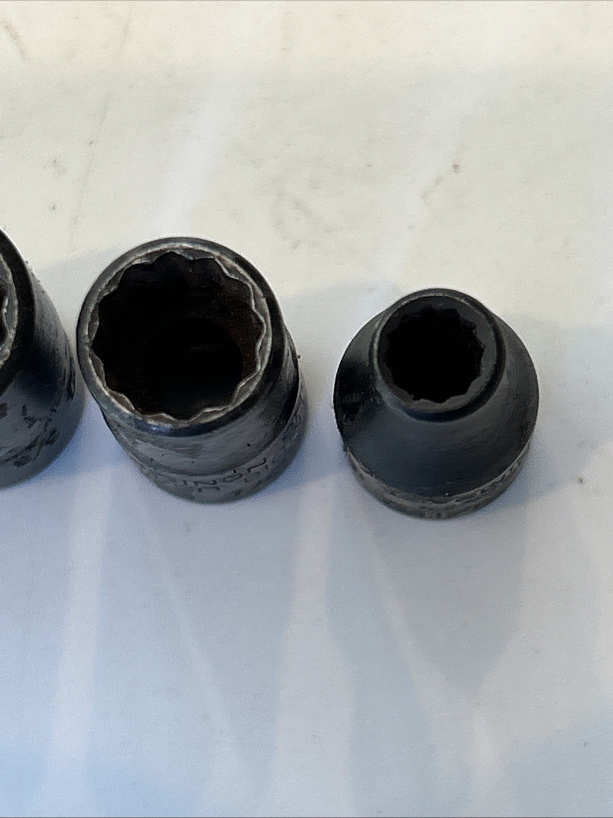 Snap On GTMD14 GTMD12 GTMD10 GTMD6 Shallow Socket Set 1/4″ Drive 12pt Black
