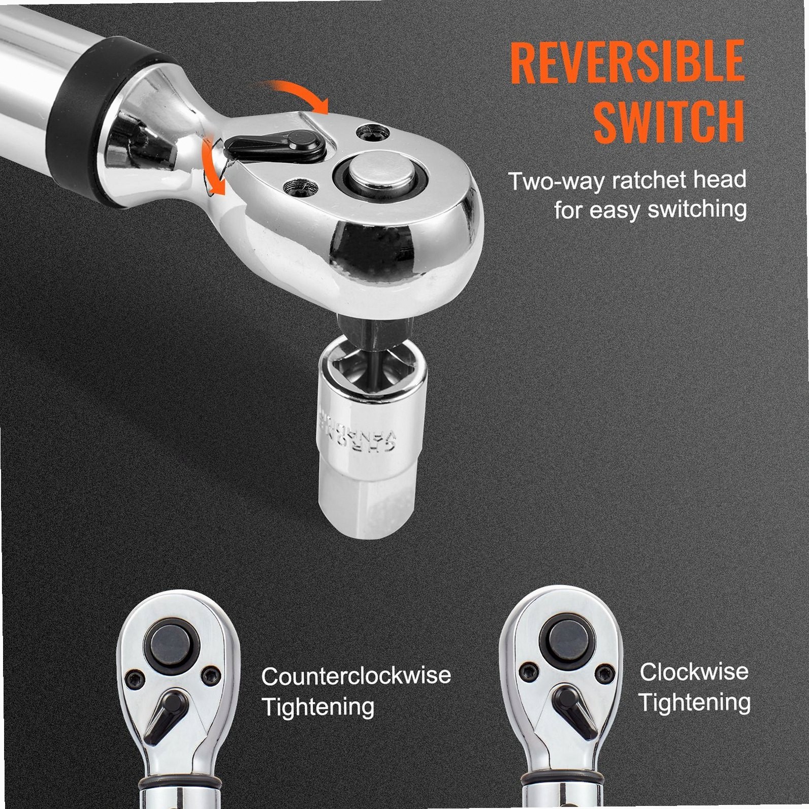 High-Accuracy 3/8″ Digital Torque Wrench ±2% Calibration 3 Modes