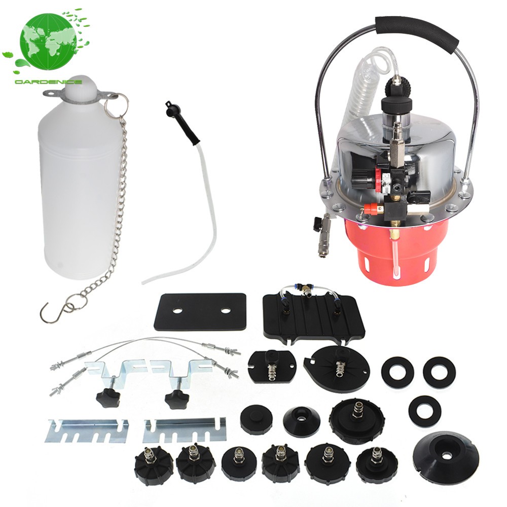 Pneumatic Air Pressure Kit Brake And Clutch Bleeder Valve System Kit Portable