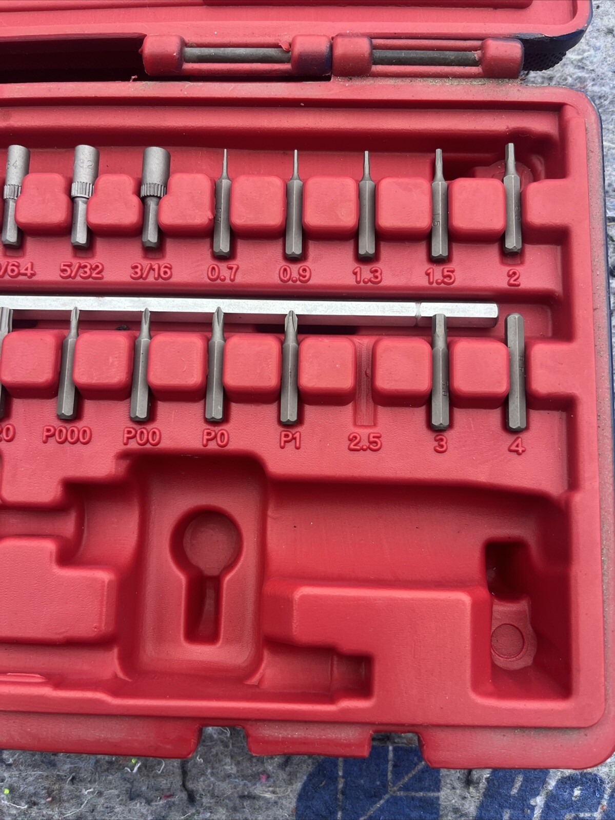 Mac Tools 42 Piece Mac-Grip Ratcheting 1/8” Hex Bit Screwdriver Missing 2 Pc