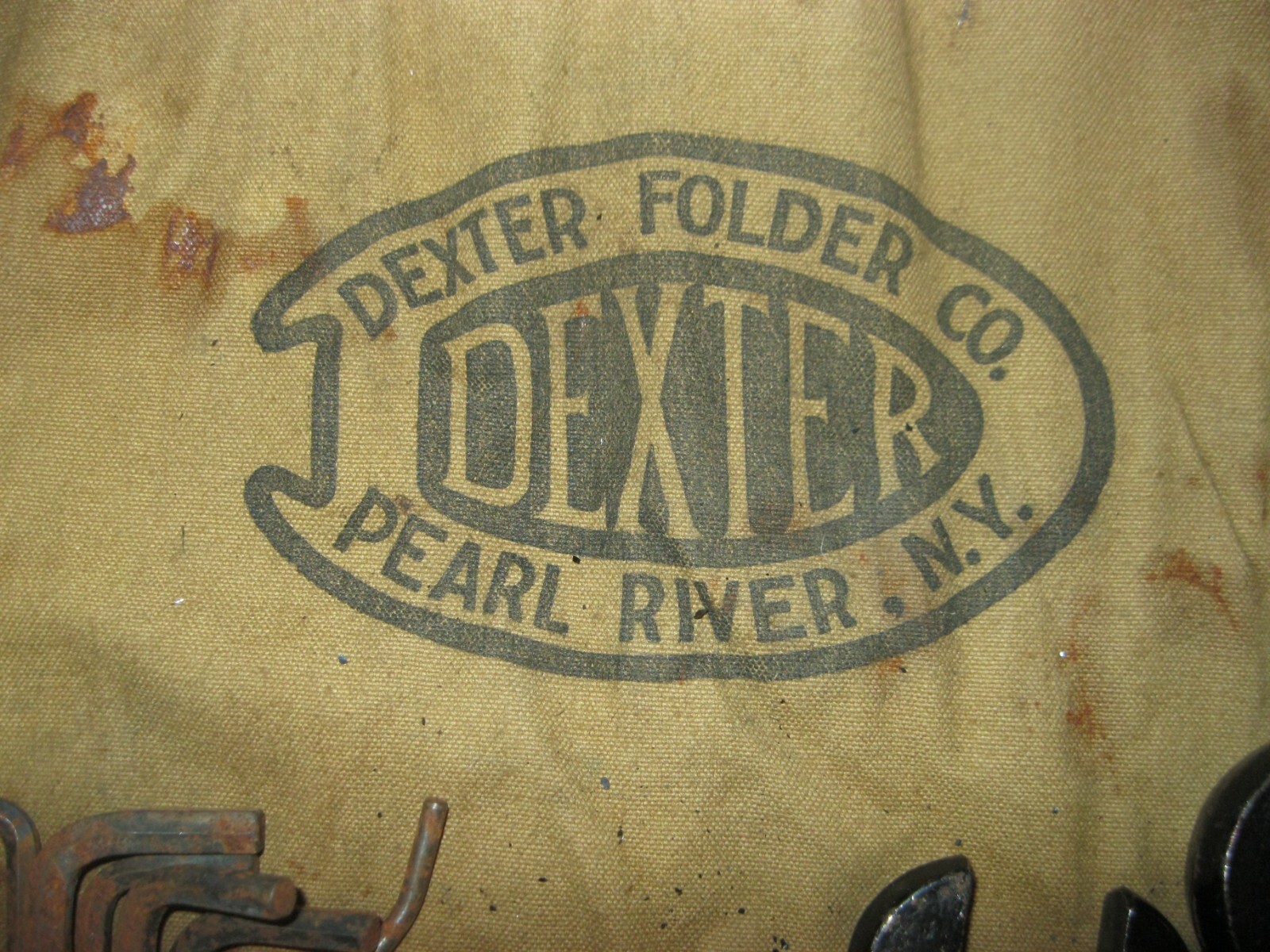 Vintage RARE Dexter Open End Wrench Set and hex wrench set in original pouch.