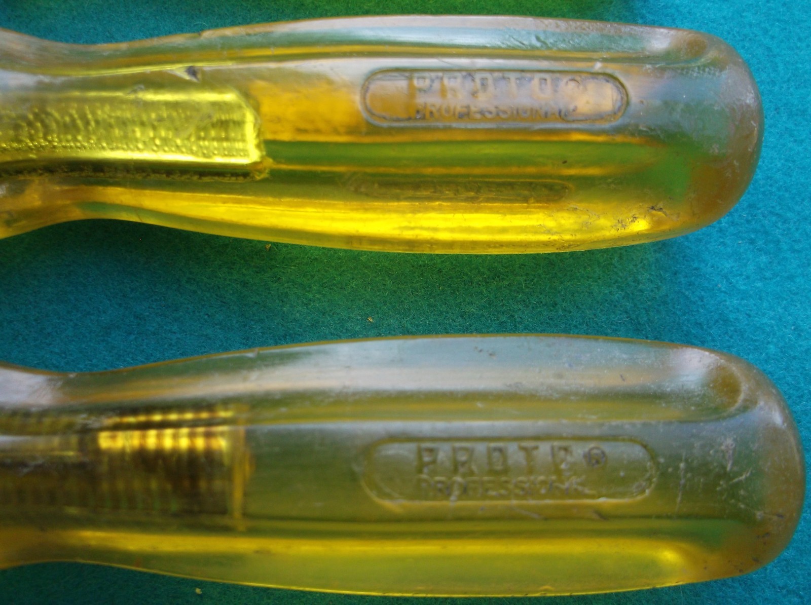 3 Vintage Proto Professional Flat Bit Screwdrivers 9606 9608 USA