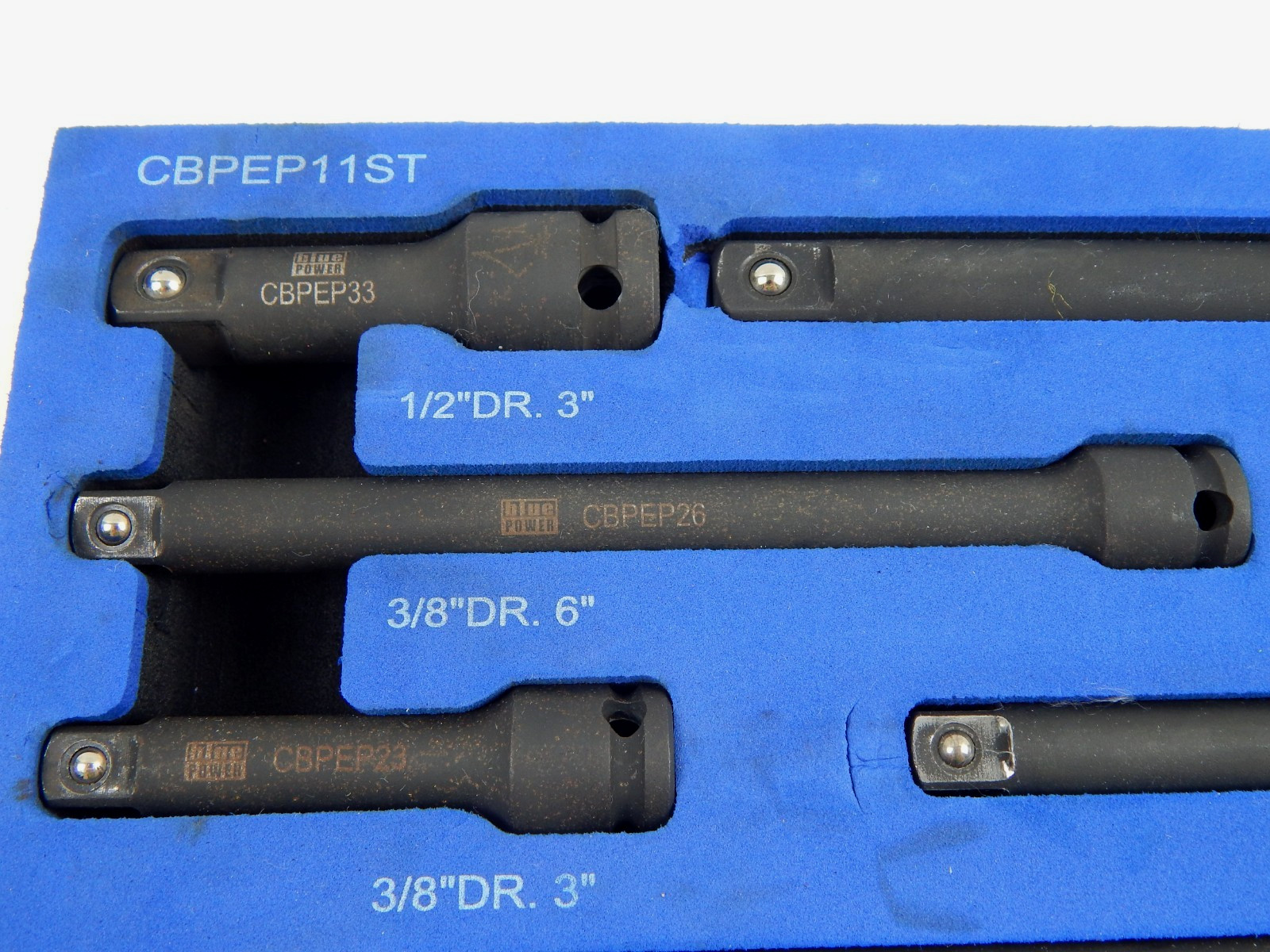 Cornwell Tools CBPEP11ST Combination Drive 11 Pc Impact Extension Set Foam Tray