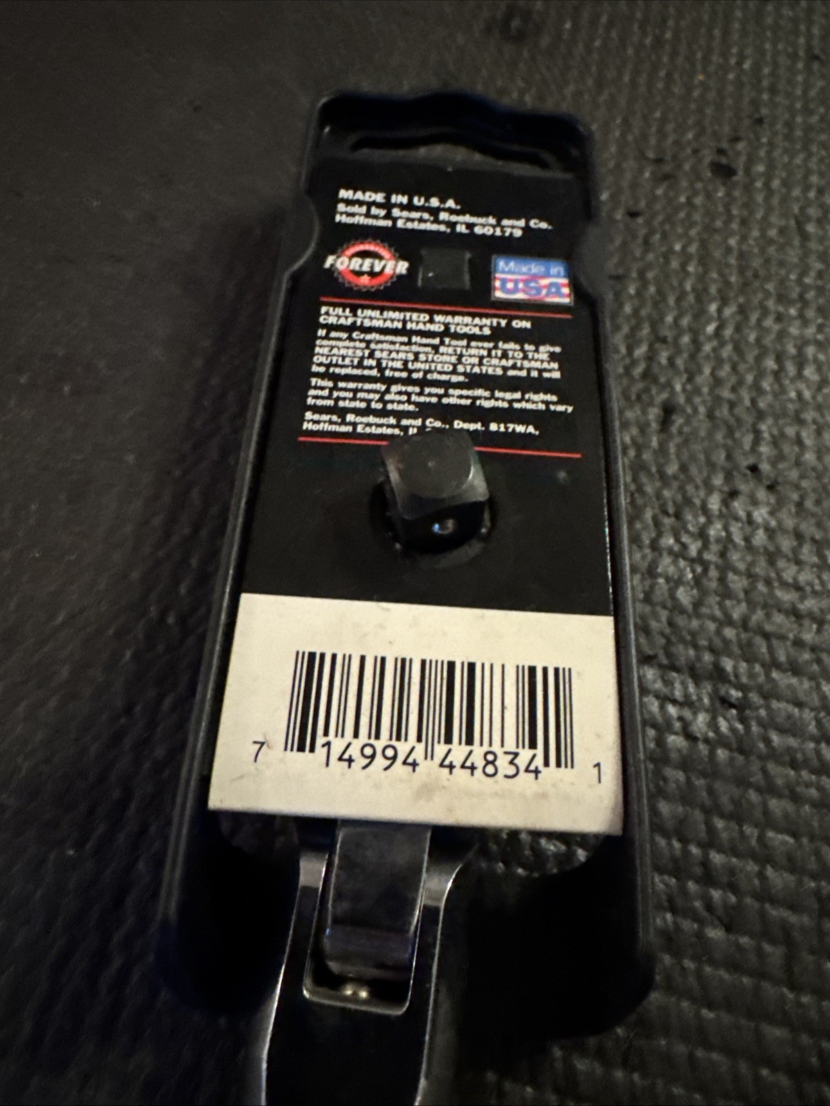 Sears Craftsman USA Nos 3/8” Drive Stubby Flex Head Ratchet 44834 Full Polish