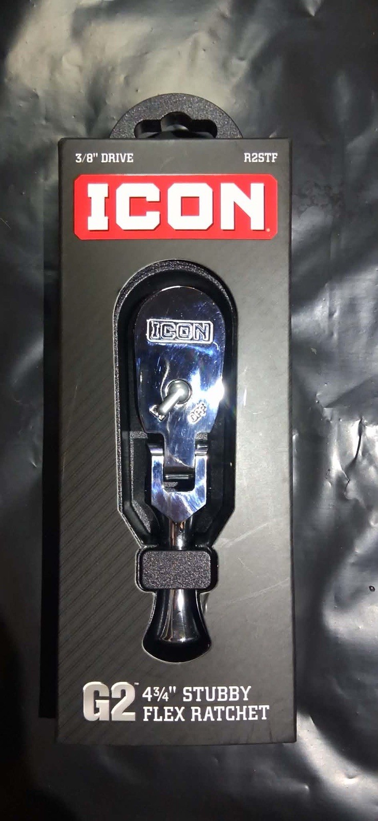 ICON G2 R2STF 4 3/4” STUBBY FLEX RATCHET 3/8” DRIVE NEW SEALED FREE SHIPPING