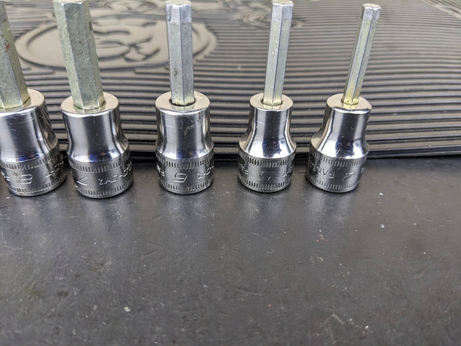 #be215 Snap-On 11pc Metric Hex Allen Socket Set 3/8″ Drive 4mm to 14mm 211EFAMY