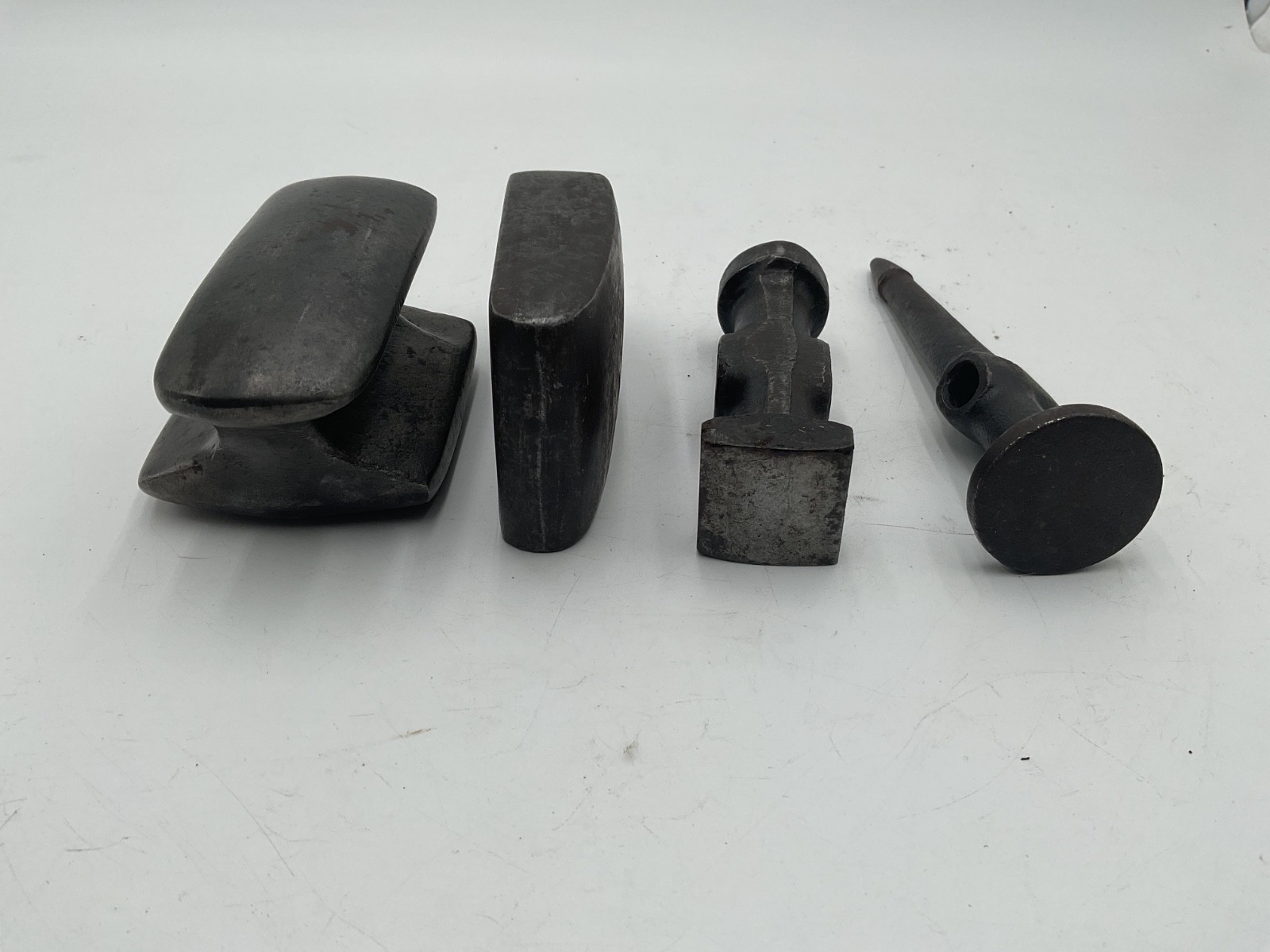 Vintage Auto Body Dolly Herbrand, Fairmount Fender Repair Hand Anvil 4 Piece