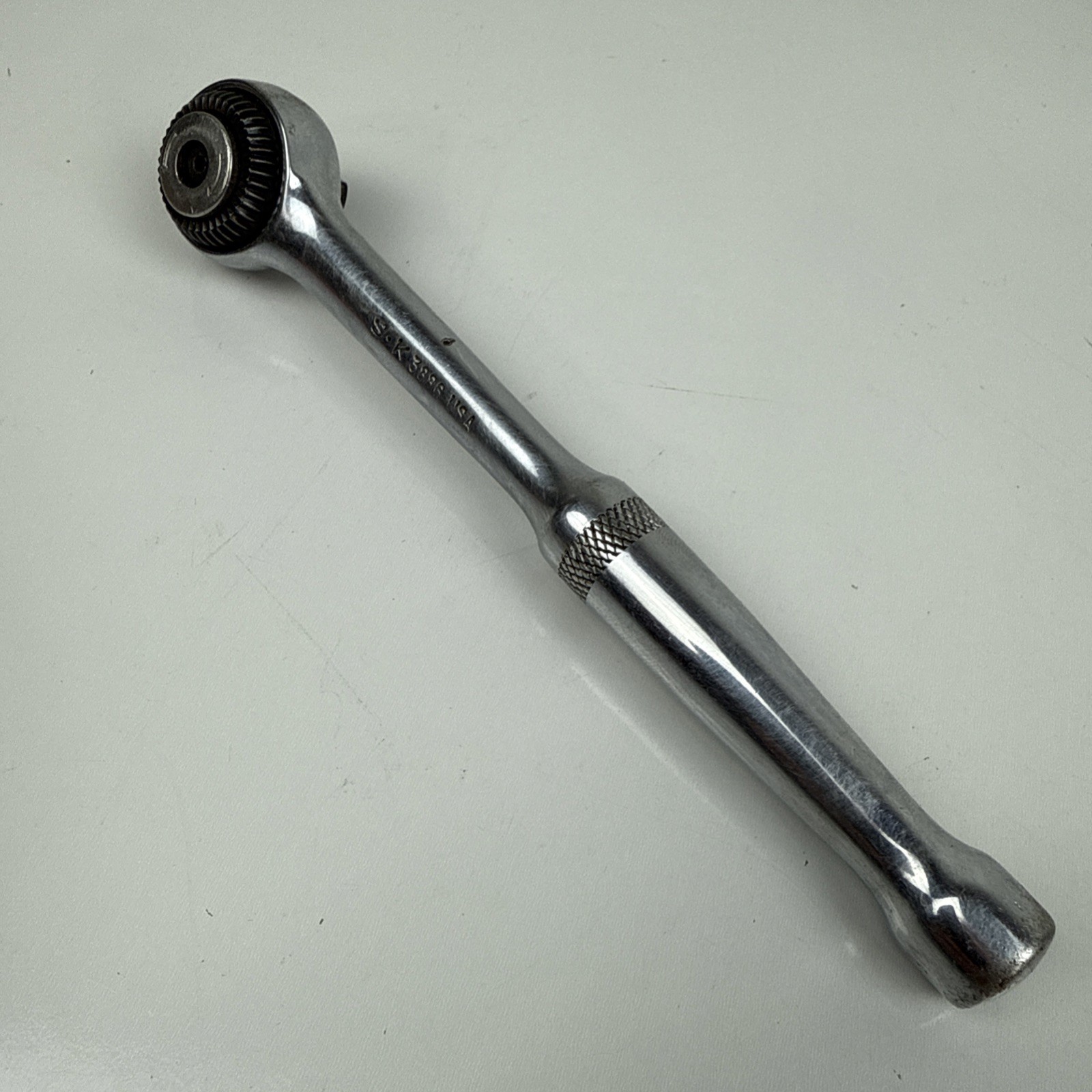 Rare S-K Tools USA SK 3/8″ DRIVE PALM GRIP fine tooth ratchet 3886 USA