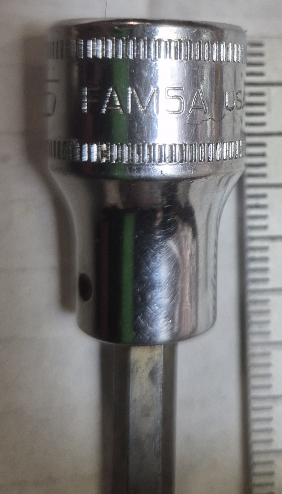 Snap On FAM5A 5mm Hex Allen Socket 3/8″ Drive
