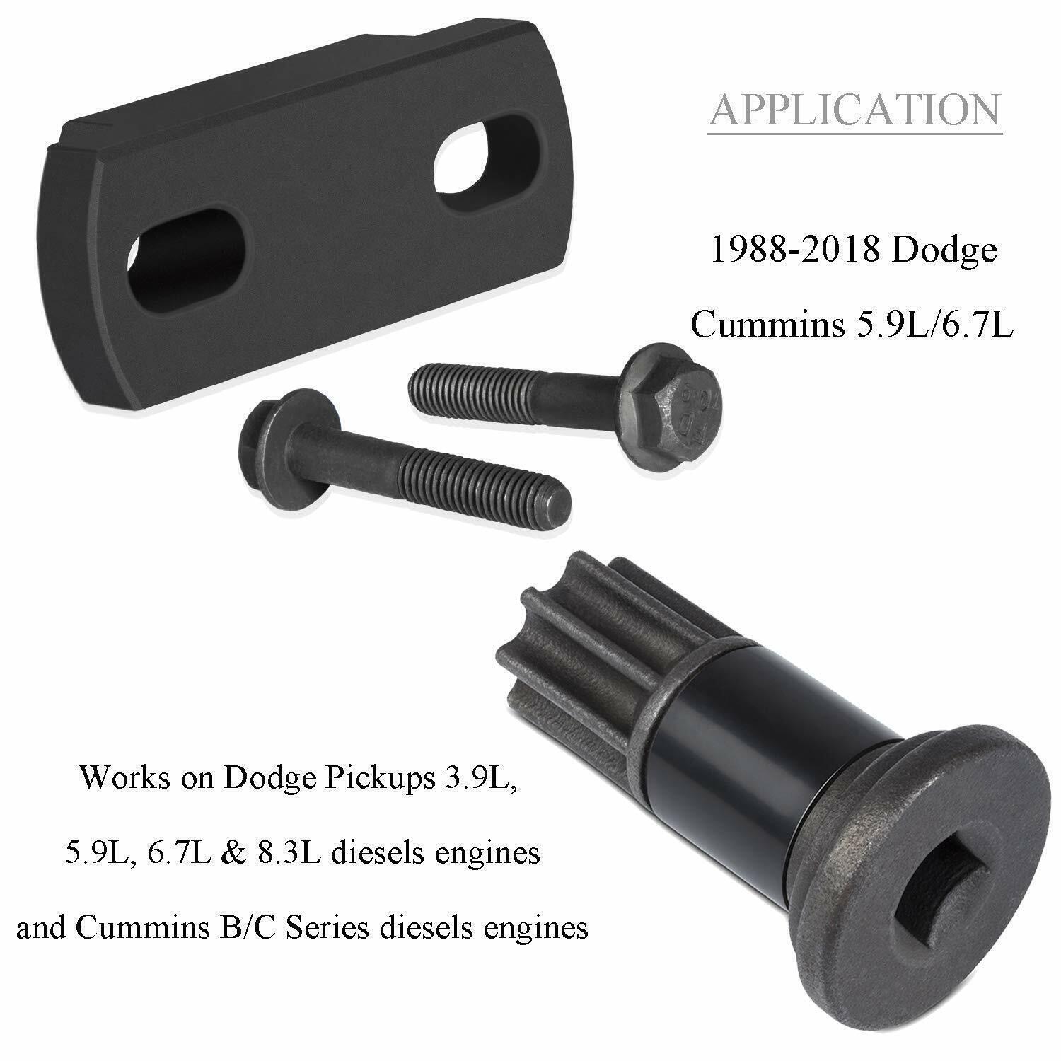 Fuel Injection Pump Gear Puller,Engine Barring Tool for Dodge Cummins 5.9L/6.7L