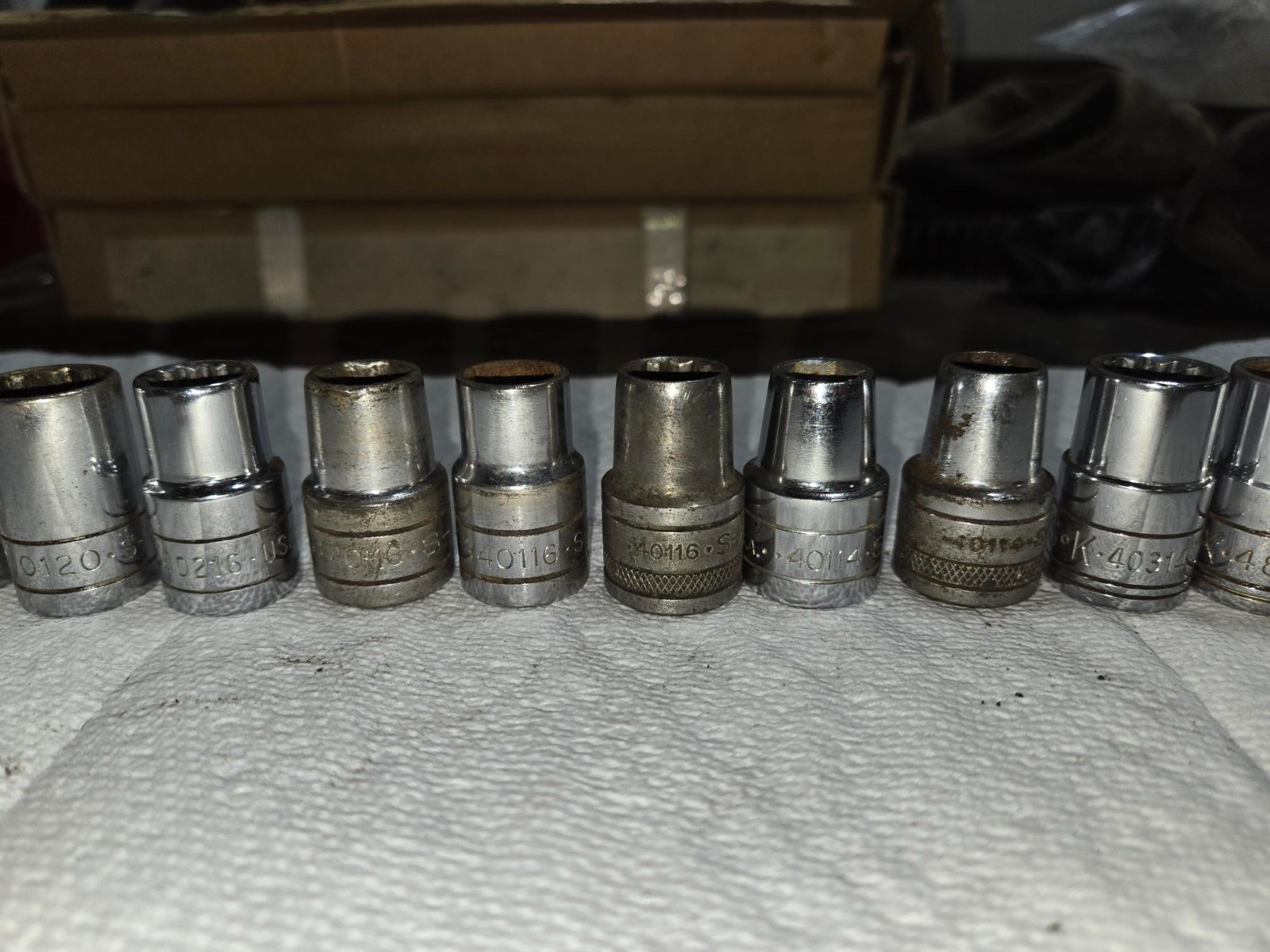 SK Socket Lot Standard & Metric 12 pieces