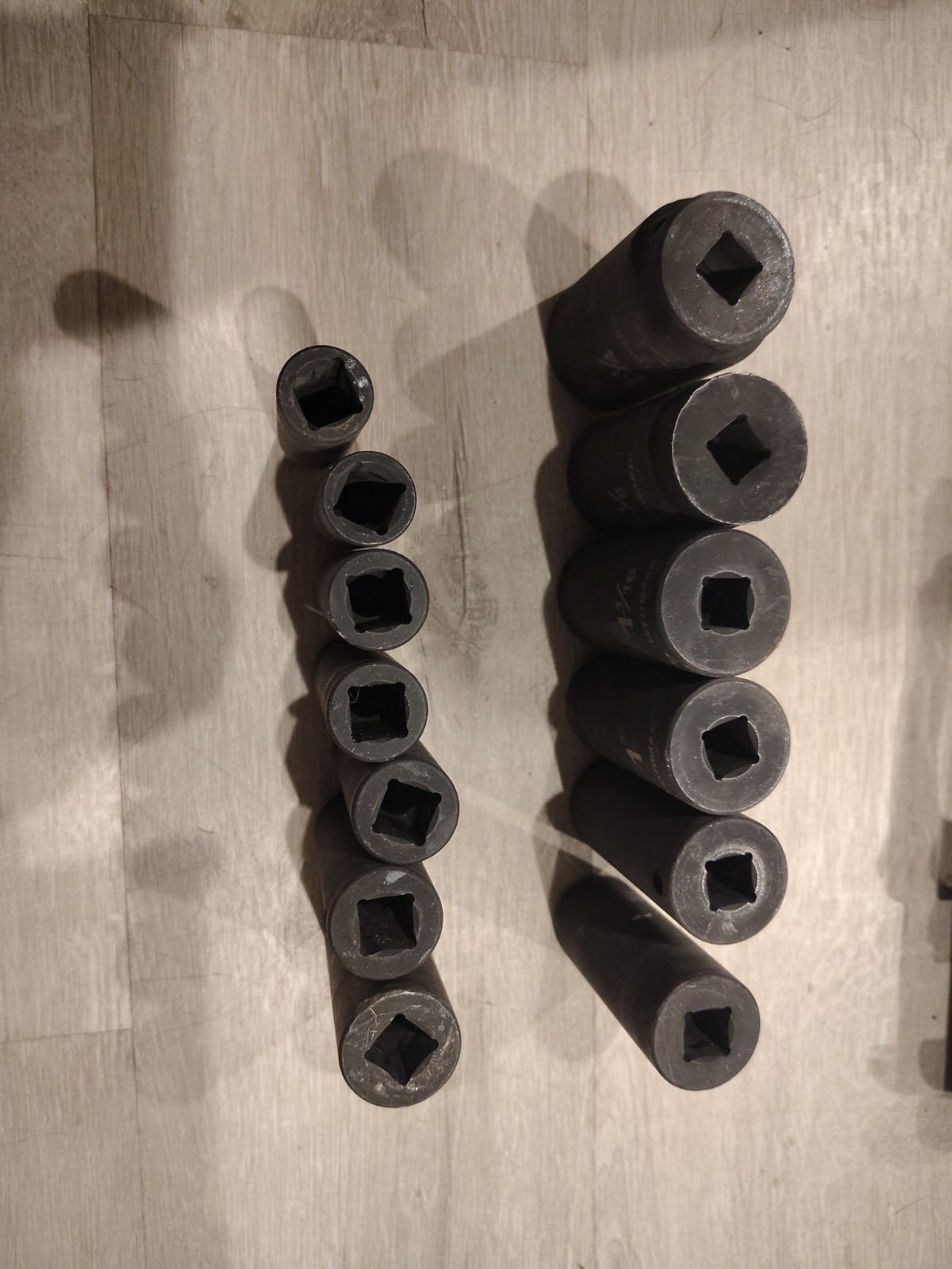 WESTWARD 4PRG3 1/2″ DRIVE/SAE DEEP IMPACT SOCKET SET 13 Piece in Hard Case