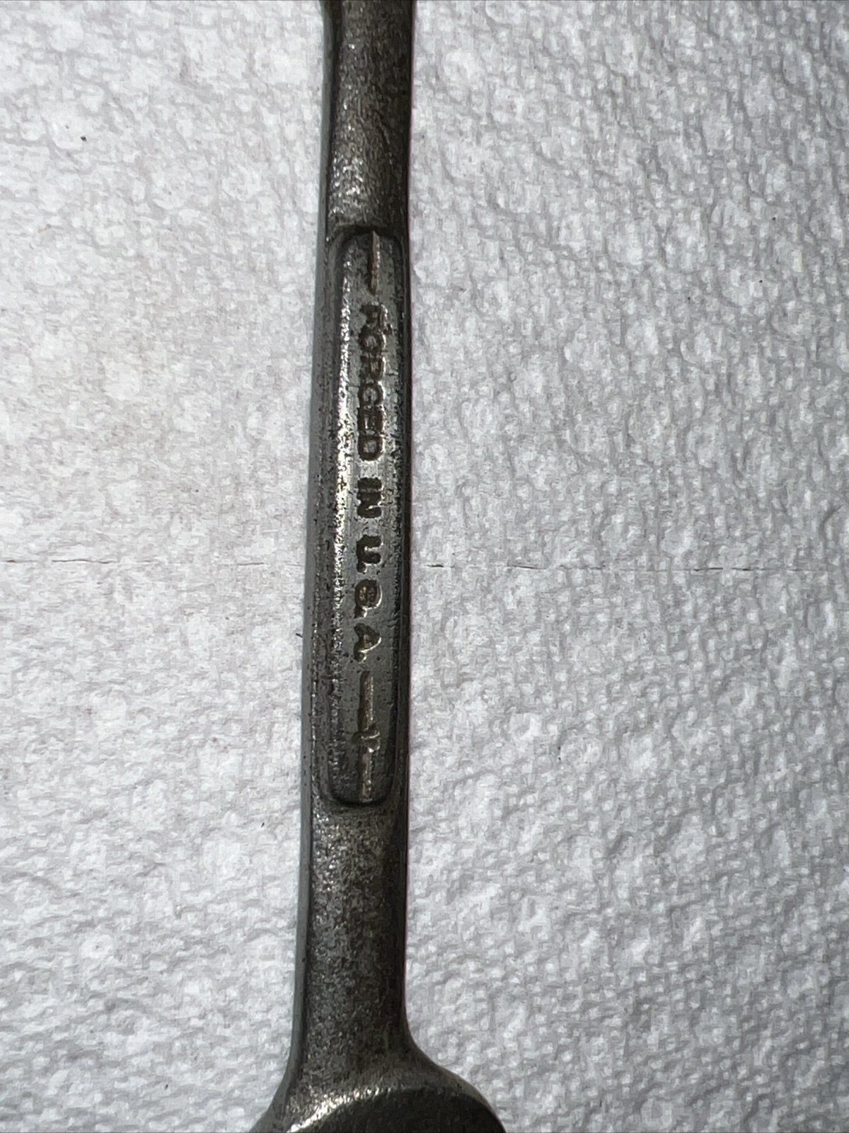 Vintage Craftsman Forged in USA V Series Open End Wrench Nickel 3/8″ 7/16″