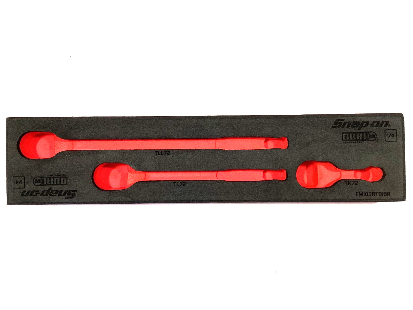 Snap On Tools NEW Foam Tray For 3 Piece 1/4” Drive Ratchet Set TL72 TLL72 TK72