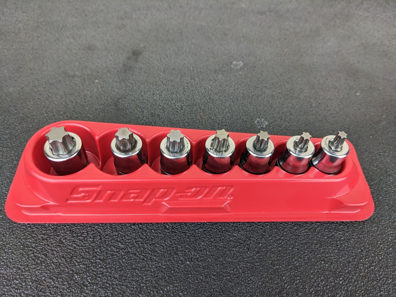 #bp419 Snap On 7pc 3/8″ Drive Stubby Torx Socket Driver Set T27-T55 207EFTXYSE