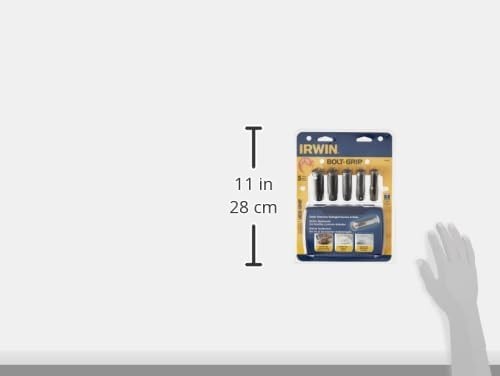 Irwin 3094001 Bolt Grip Damaged Screw and Bolt Deep Well Socket Extractor Set