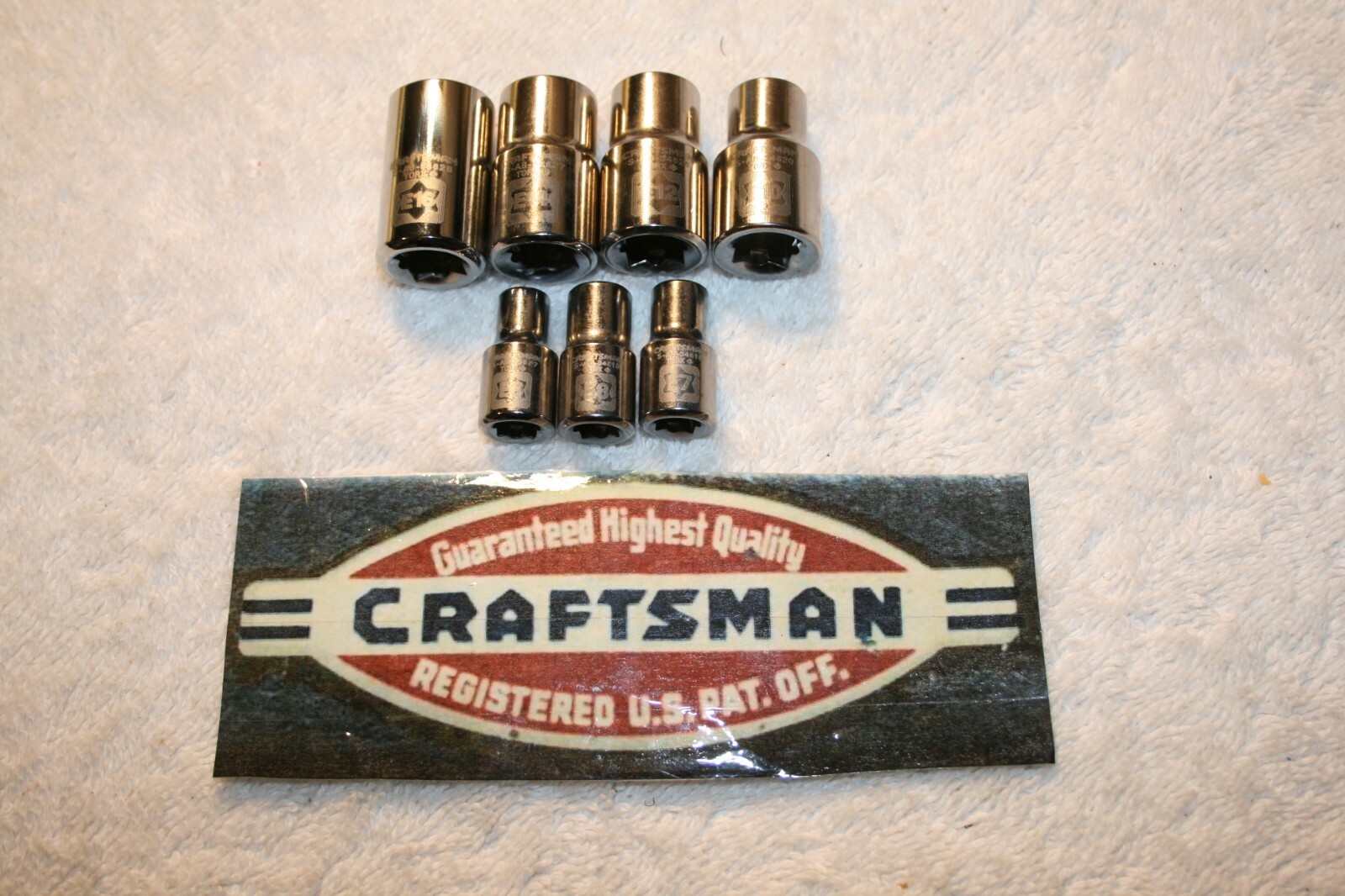 NEW Craftsman 7pc. 3/8″ & 1/4″ Drive External Torx Laser Etched Socket Tool Set