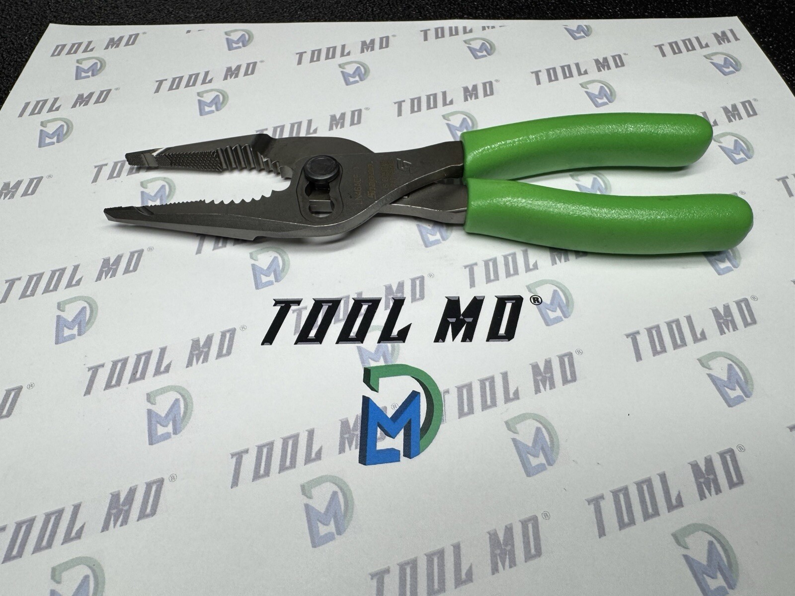 Snap-on Tools USA NEW GREEN 7″ Talon Grip Long Nose Slip Joint Pliers LN46ACF