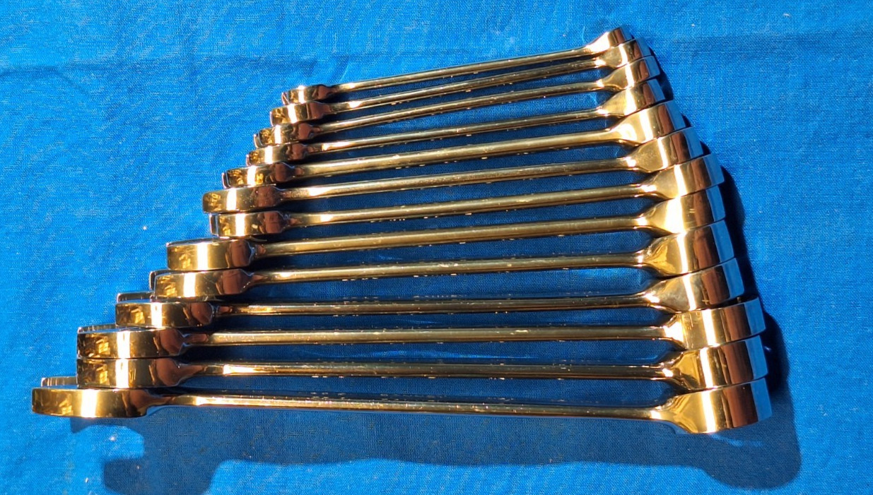 Bonney -80759 13 piece short Metric Combination wrench set full polish 7mm-19mm