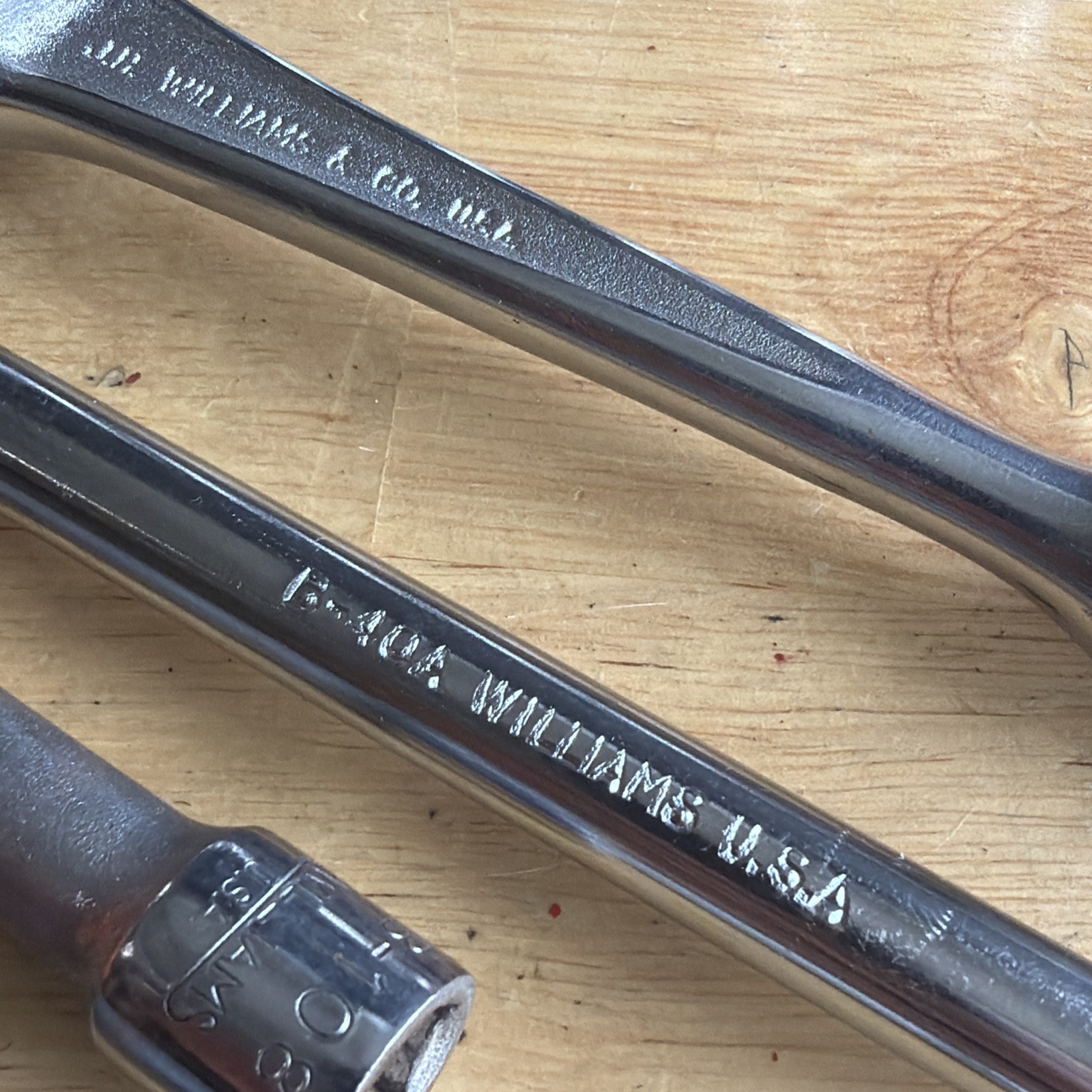 Williams Tools SAE Shallow Socket Set 3/8″ Drive W/ Extras 17pc WSB-1 Vtg USA