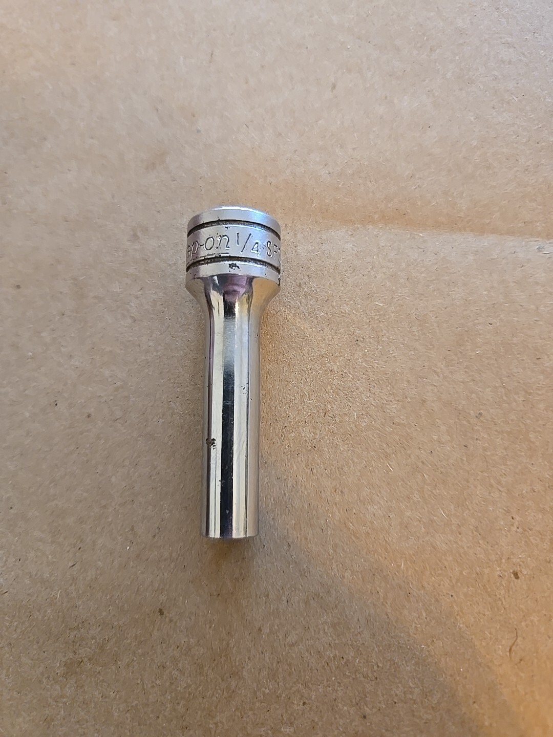 Snap On 3/8″ Drive 1/4″ 6PT Deep Chrome Socket SFS081