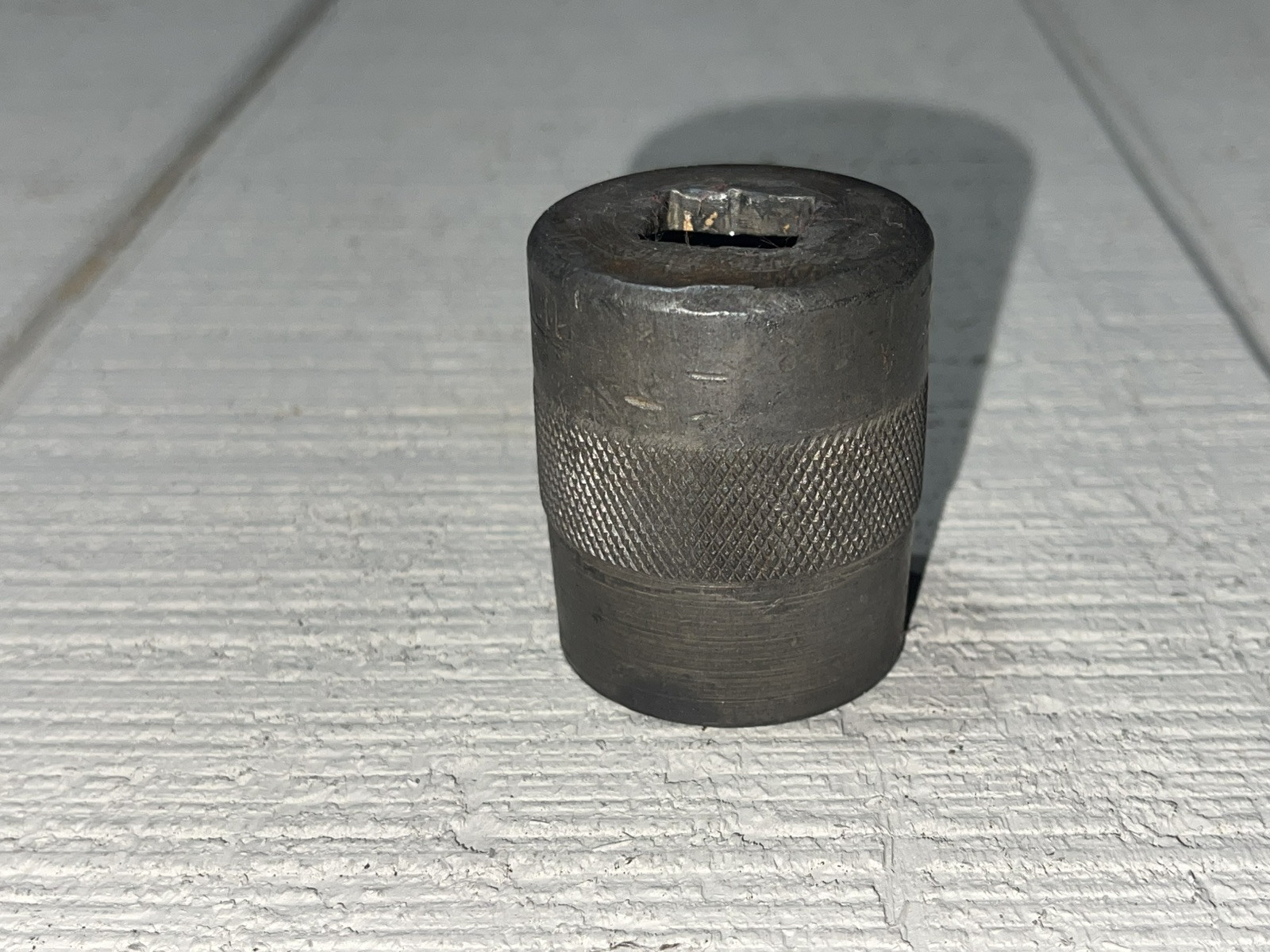 Vintage Snap On 1 1/8” 6 Point 5/8” Drive Knurled Socket. Vintage Snap On Tools
