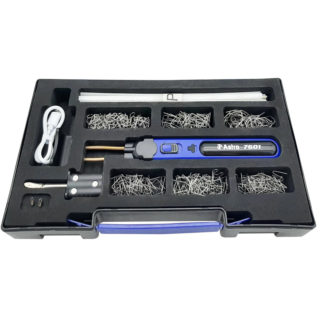 Astro Pneumatic 7601 Cordless Hot Staple Repair Kit with Reinforcement Staples