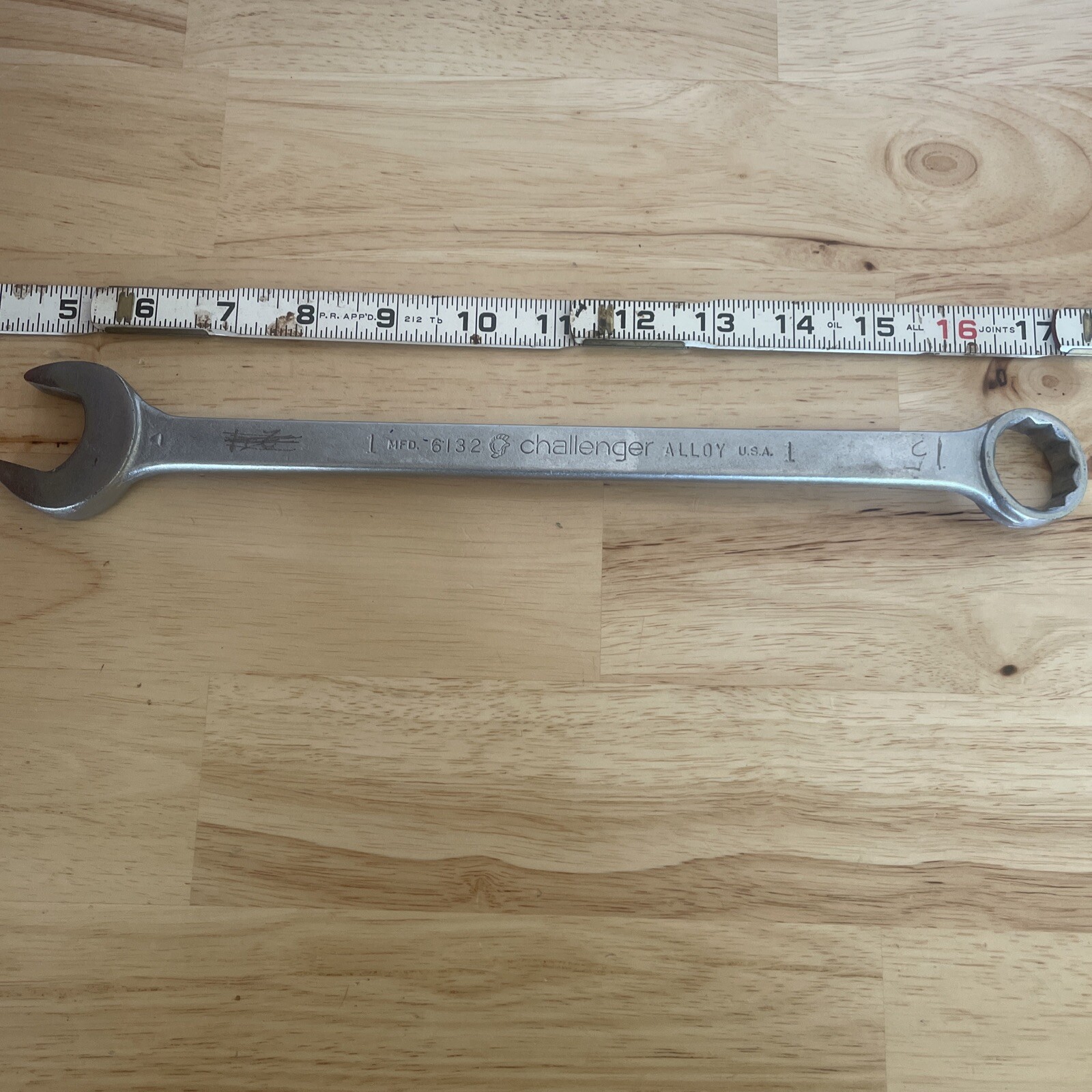Penens Challenger 1″ Combination Wrench 12 Point SAE 6132 USA Vintage