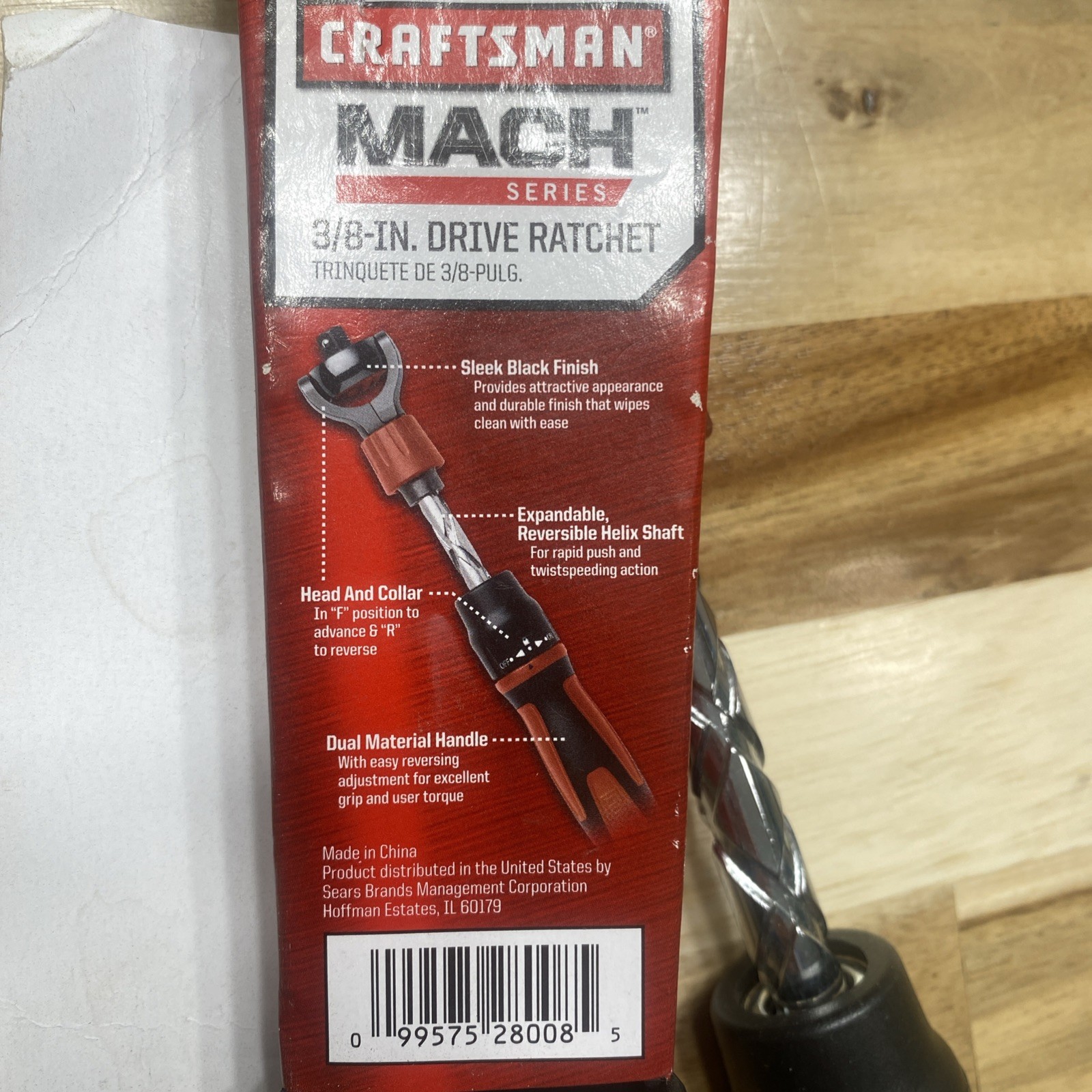Craftsman Mach Series 3/8” Drive 72-Tooth Flex Head Extendable Ratchet 944578