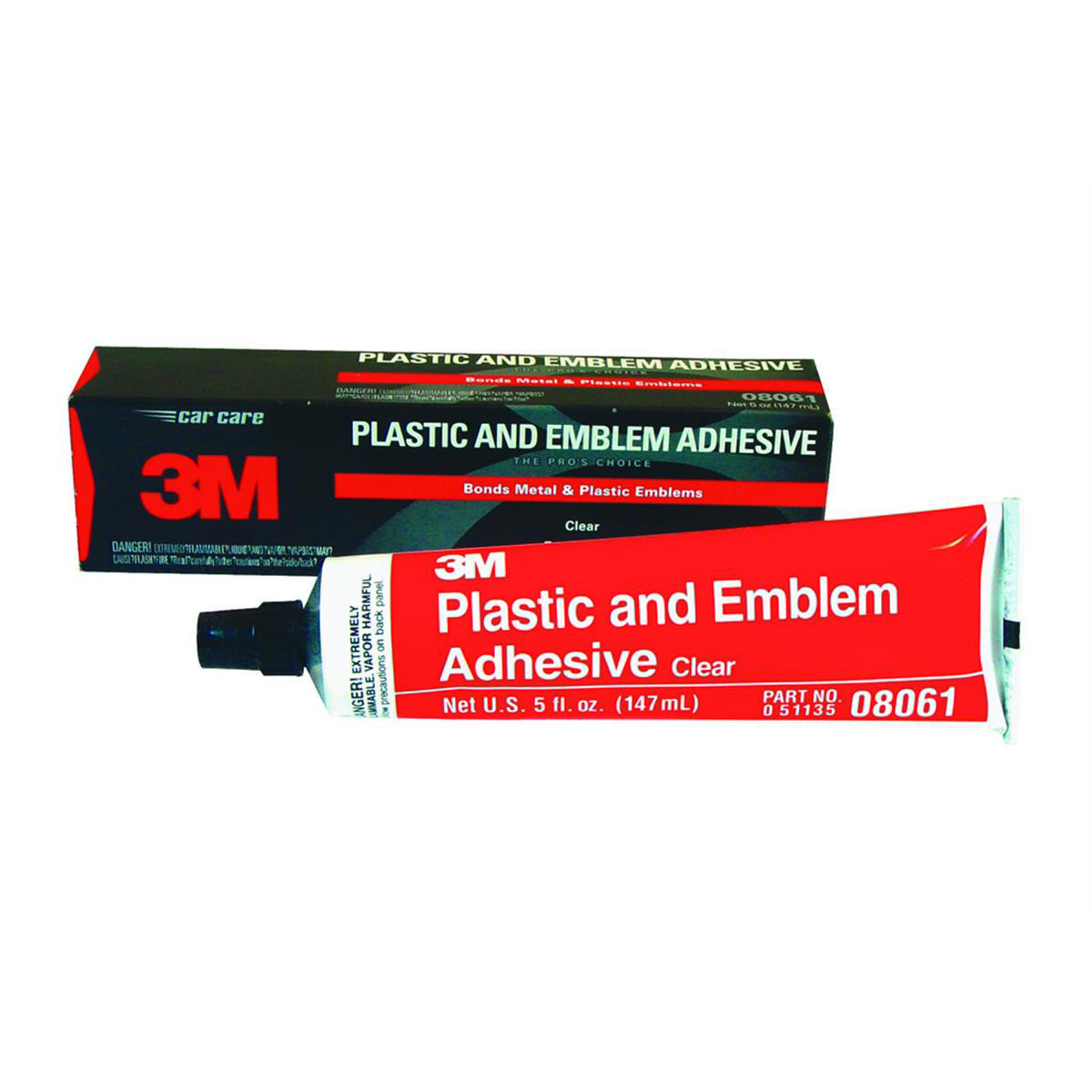 3M Automotive 8061 Plastic & Emblem Adhesive, 5 oz. Tube