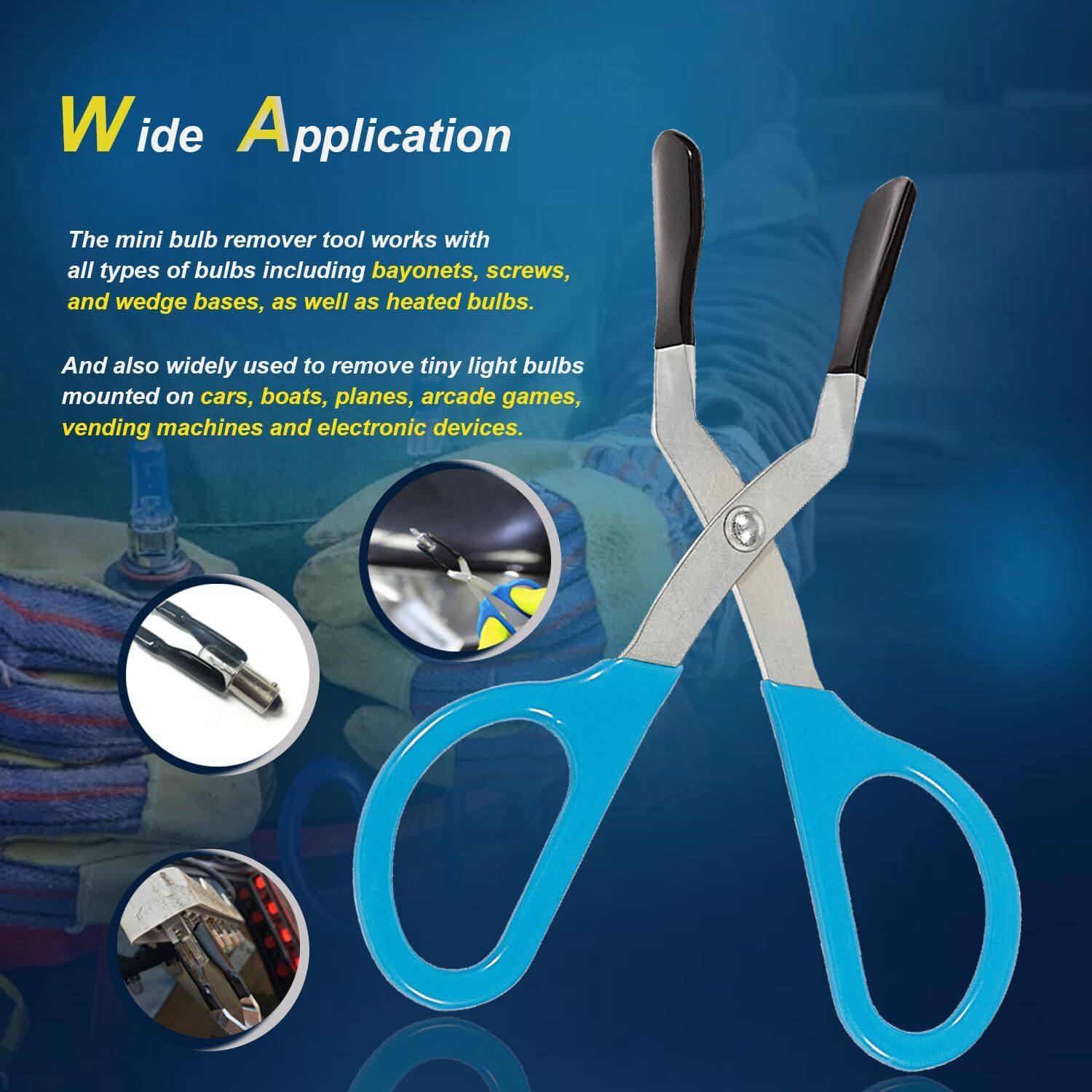 Mini Bulb Pliers, Mini Bulb Removal Tool for Removing Miniature Mini Bulbs