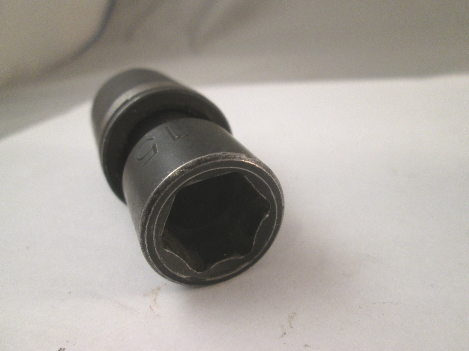 Pittsburg Tools CR-V 1/2″ Dr. 15MM Swivel Impact Socket used good condition