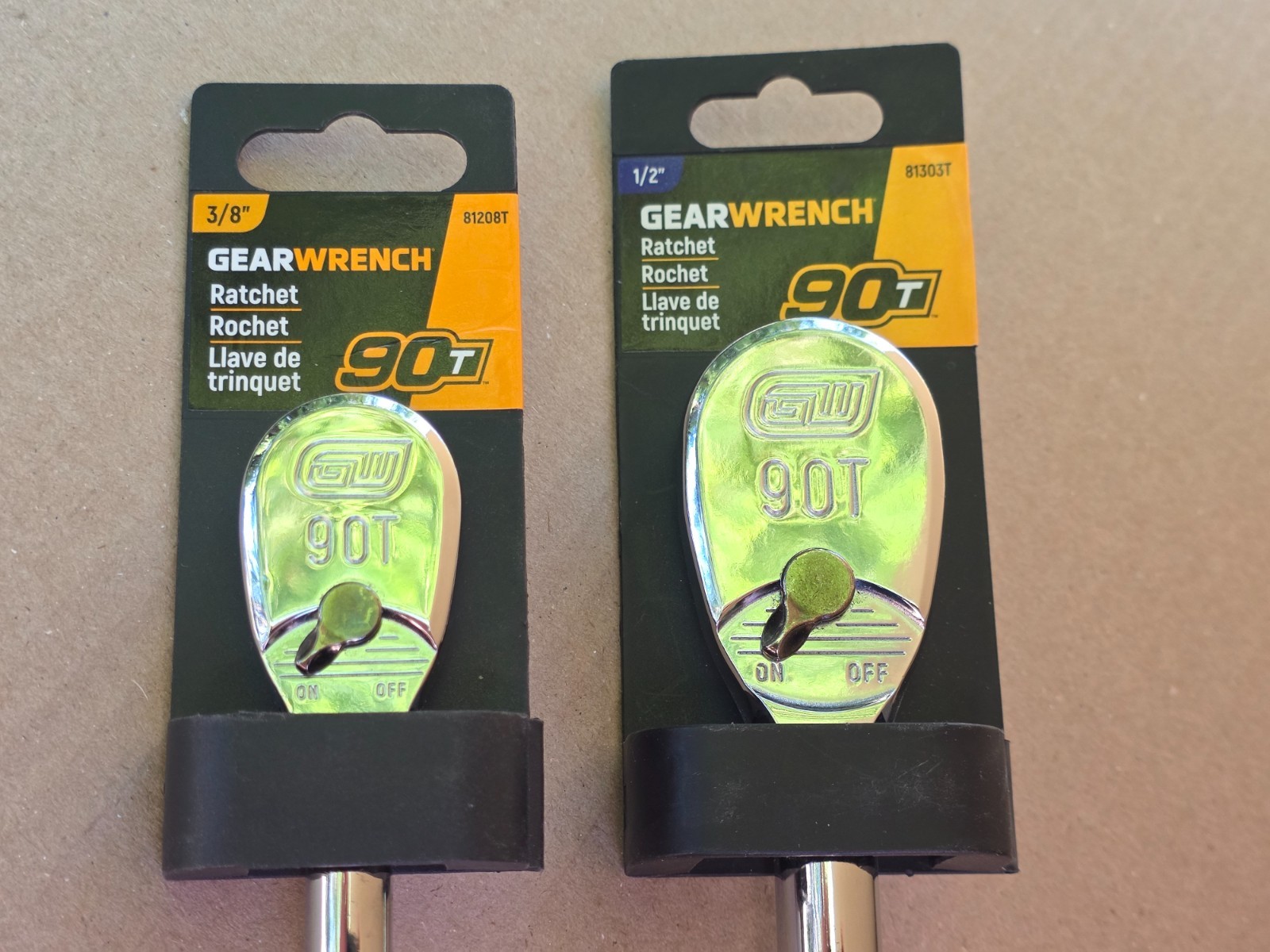 Gearwrench Ratchet 90T Set: 81208T & 81303T