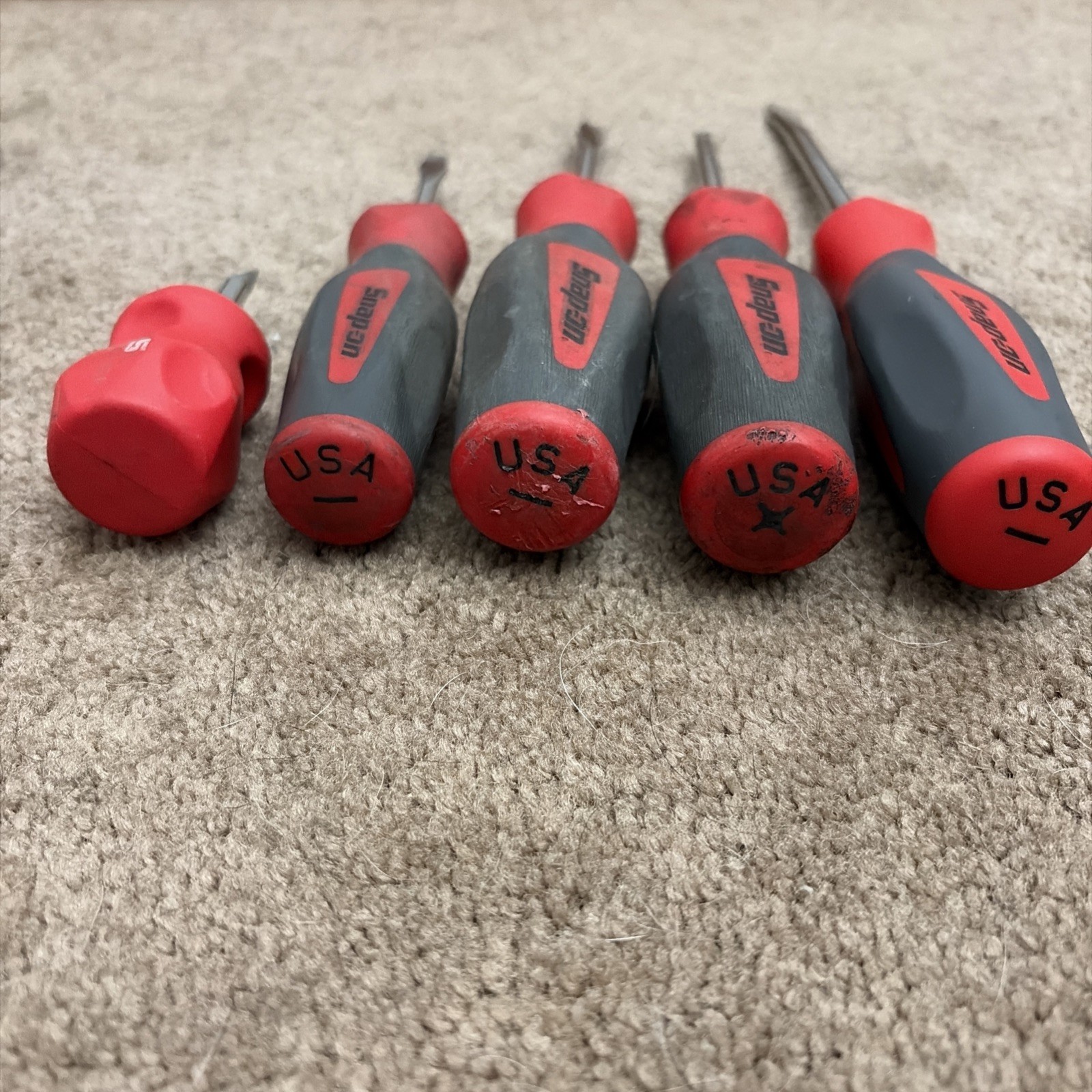 Snap On 5 Piece Screwdriver Set Red