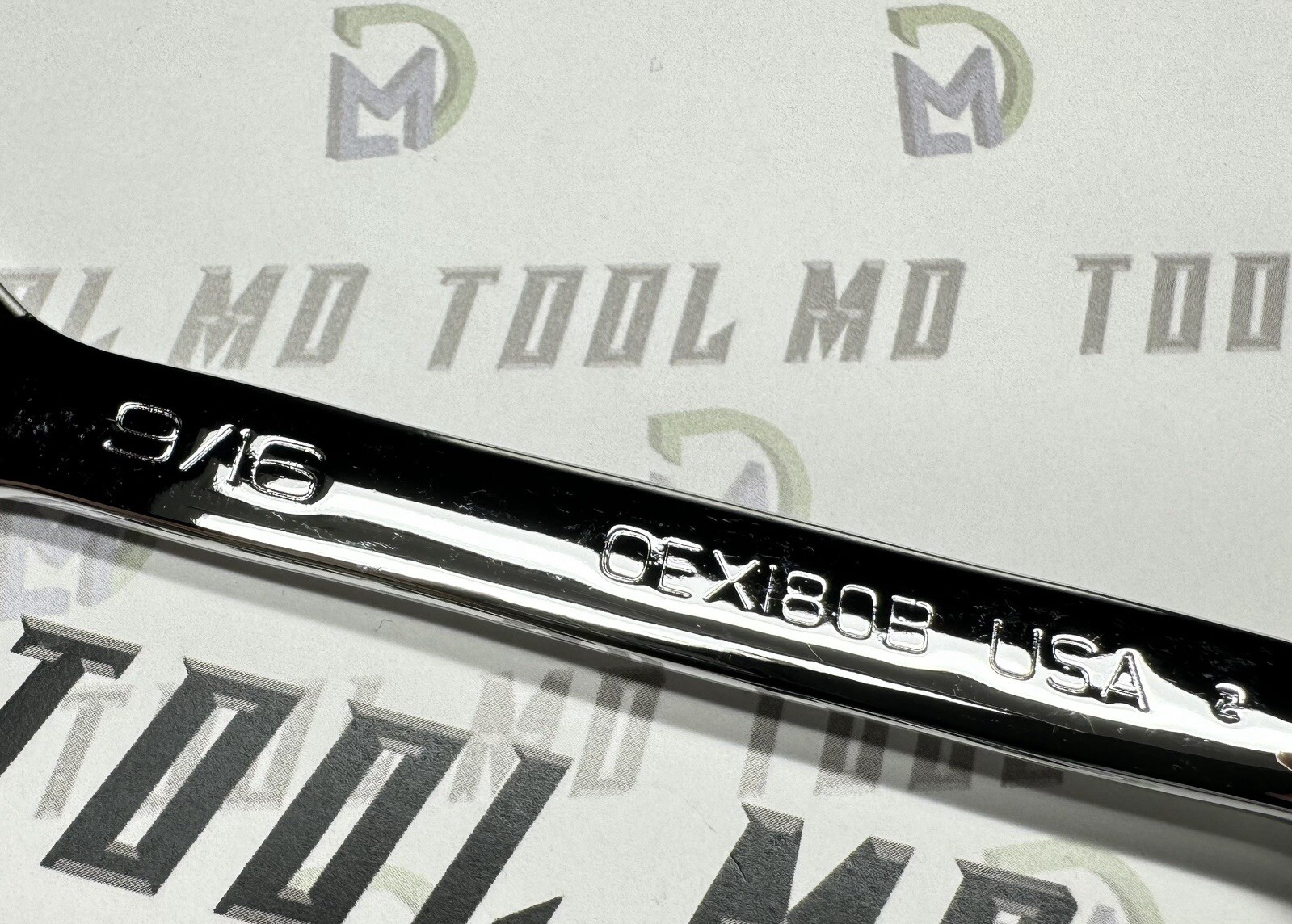 Snap-on Tools USA NEW 9/16″ SAE 12pt SHORT Chrome Combination Wrench OEX180B