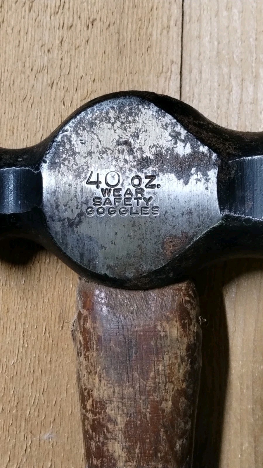 SNAP-ON BP 240 40oz. 16″ Ball Peen Hammer Octagon Hickory Handle Great Condition