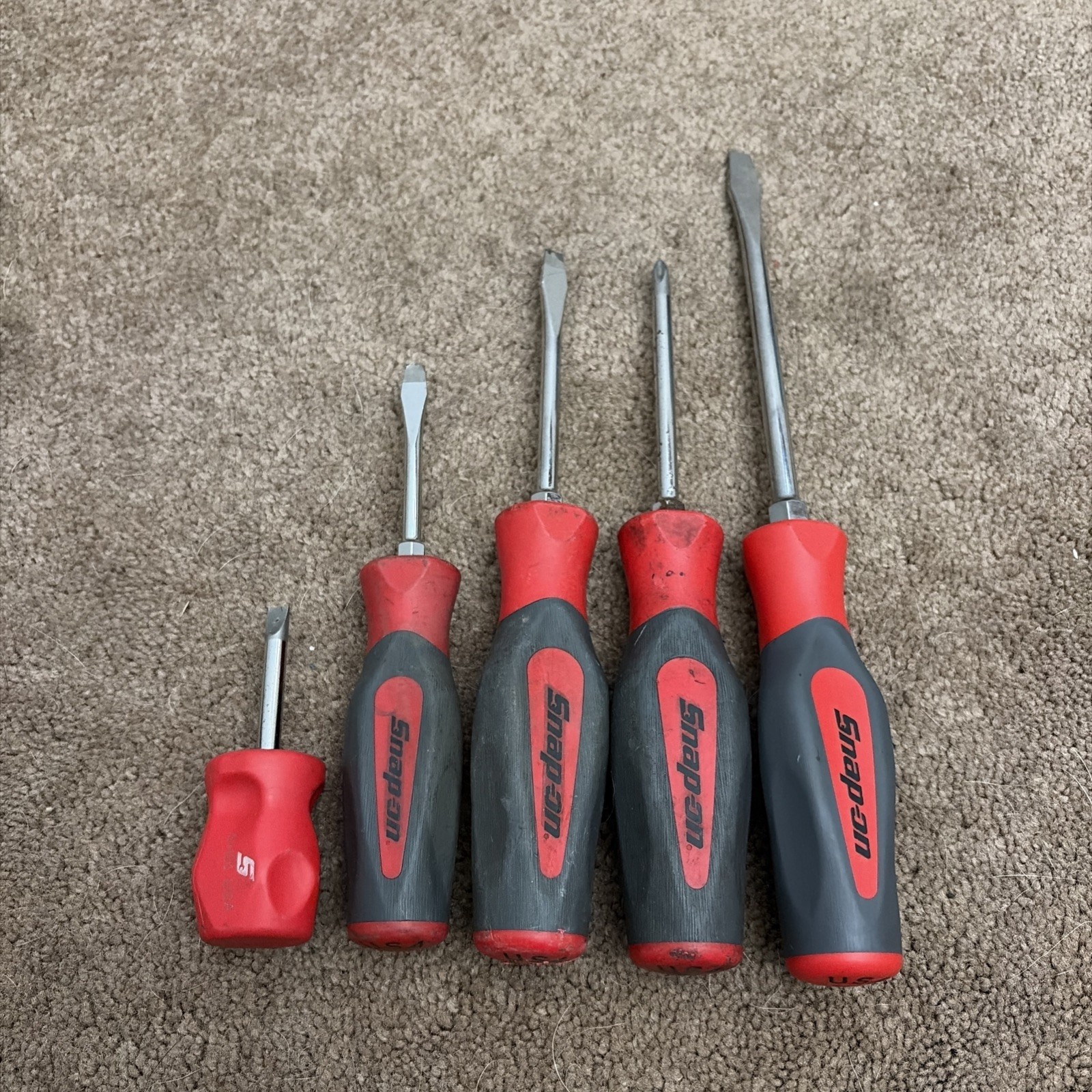 Snap On 5 Piece Screwdriver Set Red
