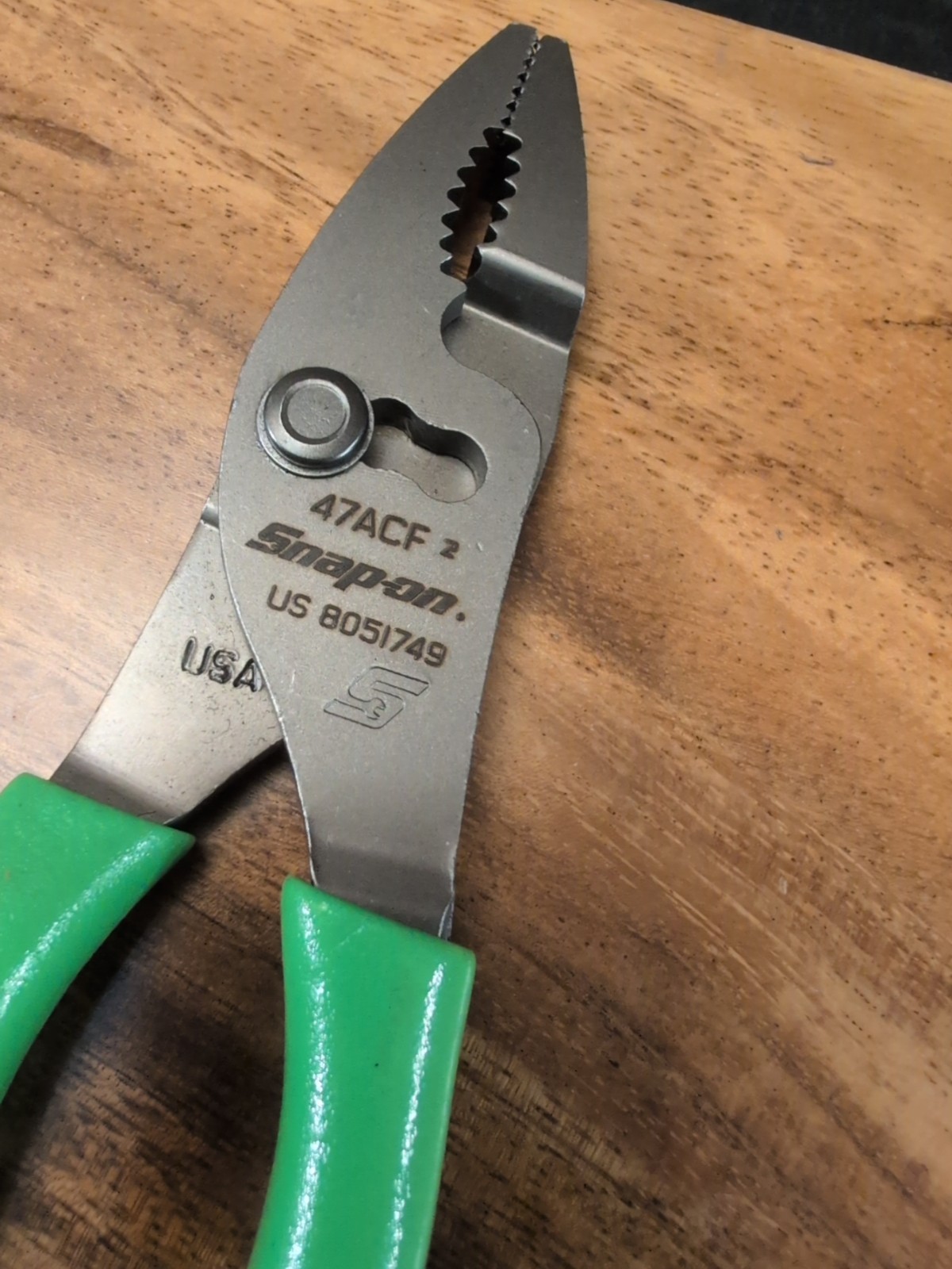 *NEW * Snap On 47ACF GREEN 6″Combo Slip Joint Pliers FAST FREE SHIPPING