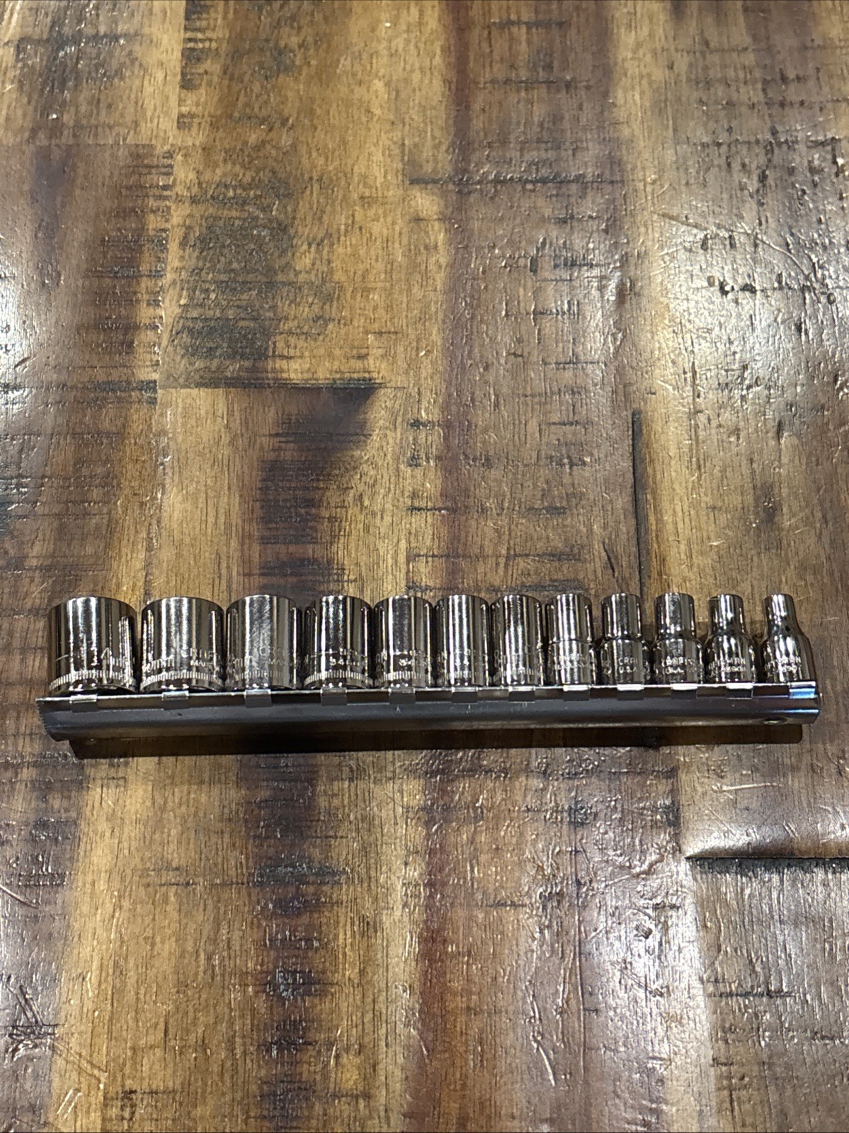 Craftsman 1/4” Laser Shallow Socket Set 4mm – 14mm 1/4” Drive 6pt 12pc USA NOS