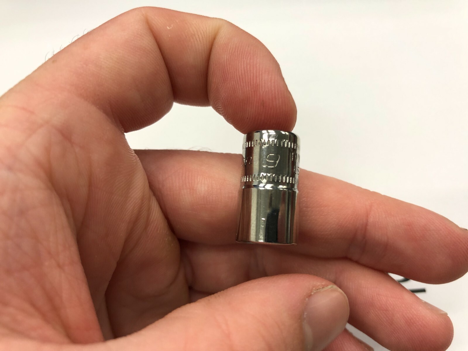 Snap-on Tools USA NEW 1/4″ Drive 9mm METRIC 6pt Shallow Chrome Socket TMM9