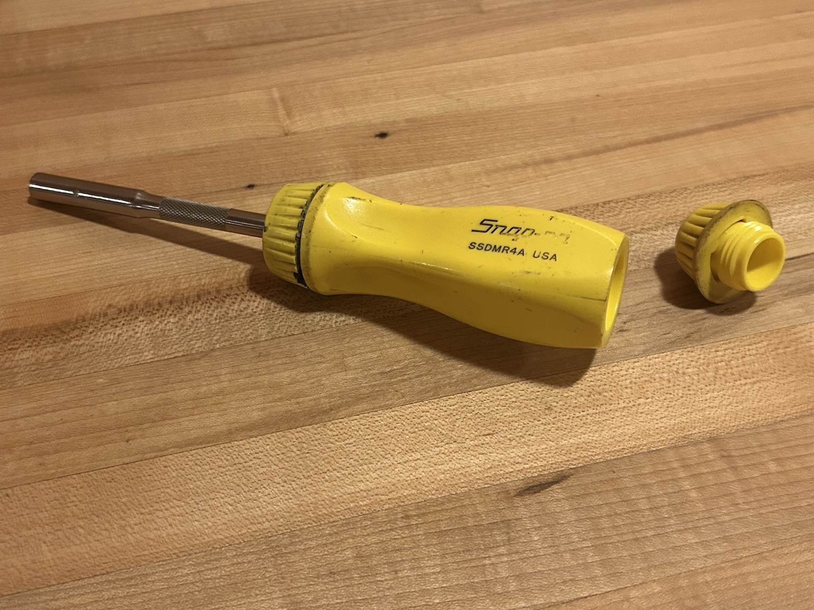 Snap-on Tools | 1990s SSDMR230Y Yellow Ratcheting Screwdriver Set + PB55 Case