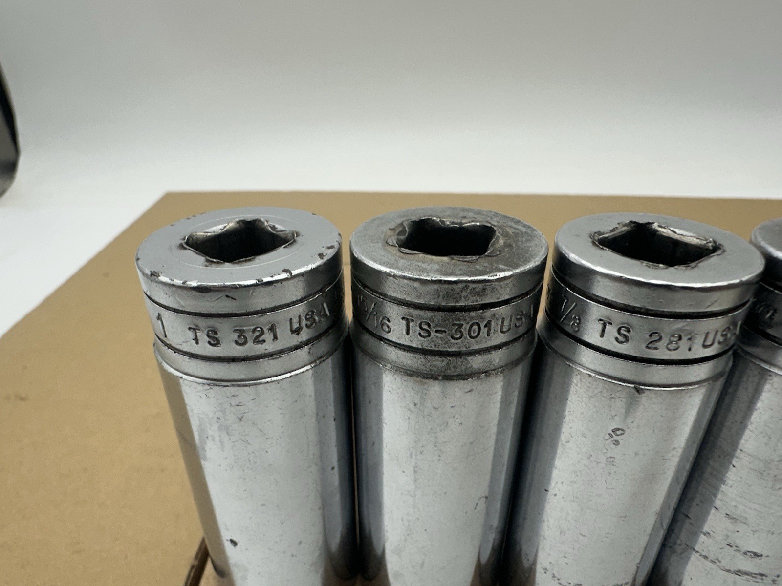Snap On Set 7pc Standard 6 Point 1/2” Drive Socket Set 1/2” – 1” TS161-TS321 USA