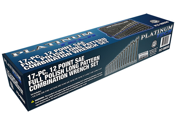 SAE Long Pattern Combination Wrench Set 17 PC.