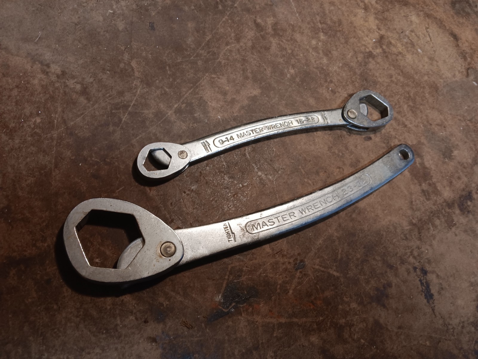 Set Of 2 Master Wrench Multi Wrenches 9-14 15-23 25-35 Heavy Duty Solid