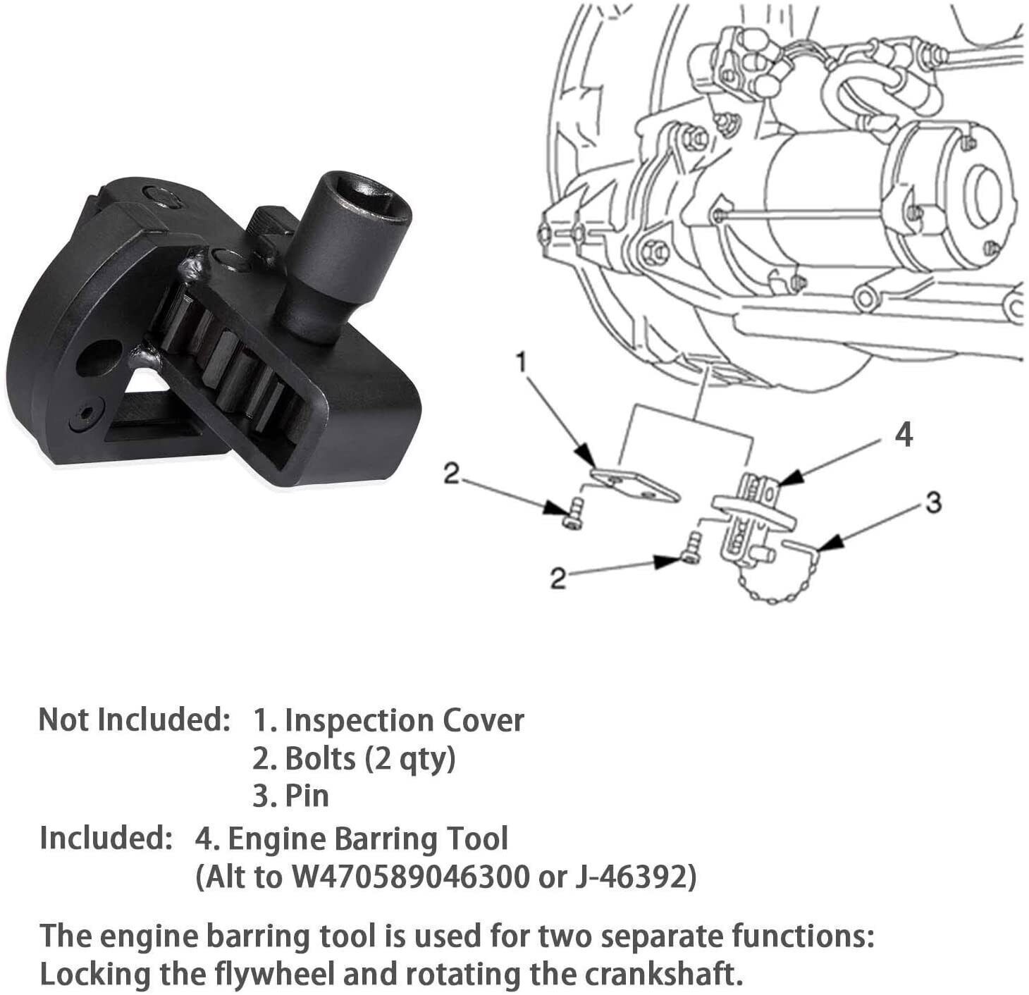 For Detroit Diesel DD13 DD15 DD16 Engine Turning Barring Tool W904589046300