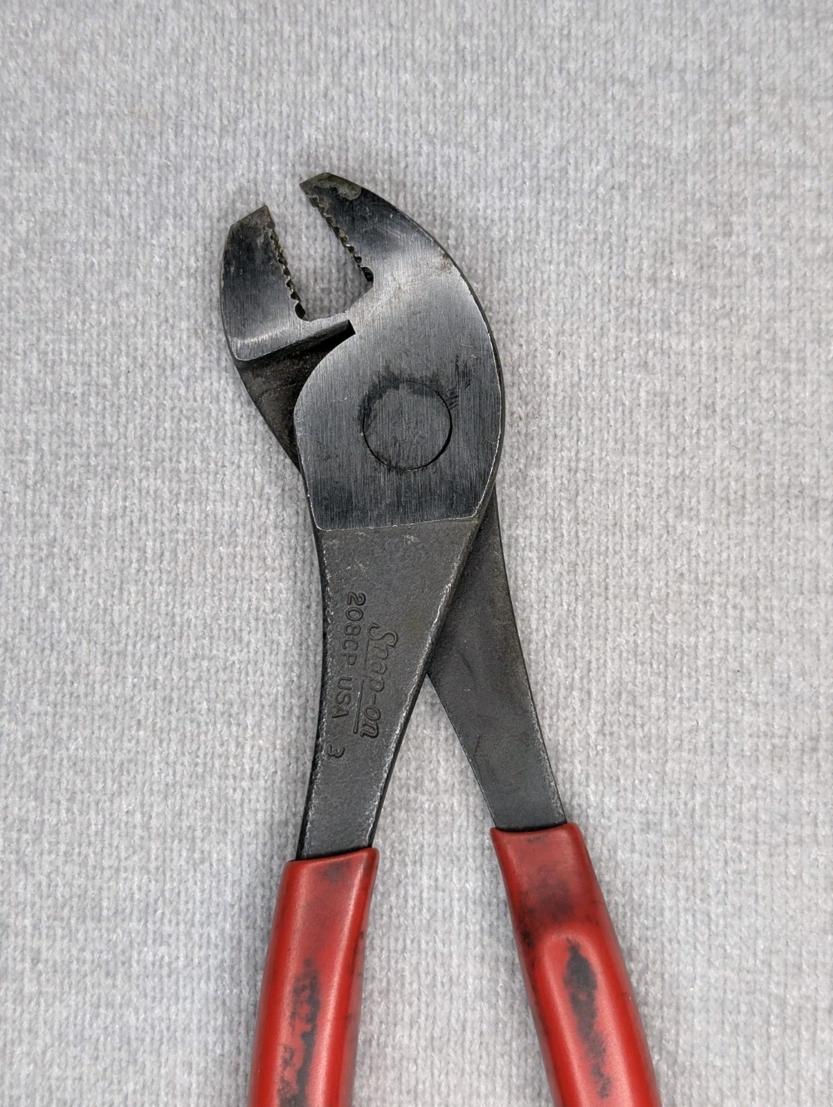 Snap-on 208CP Angled Nose Battery Terminal Cushion Grip Pliers Made in USA M0733