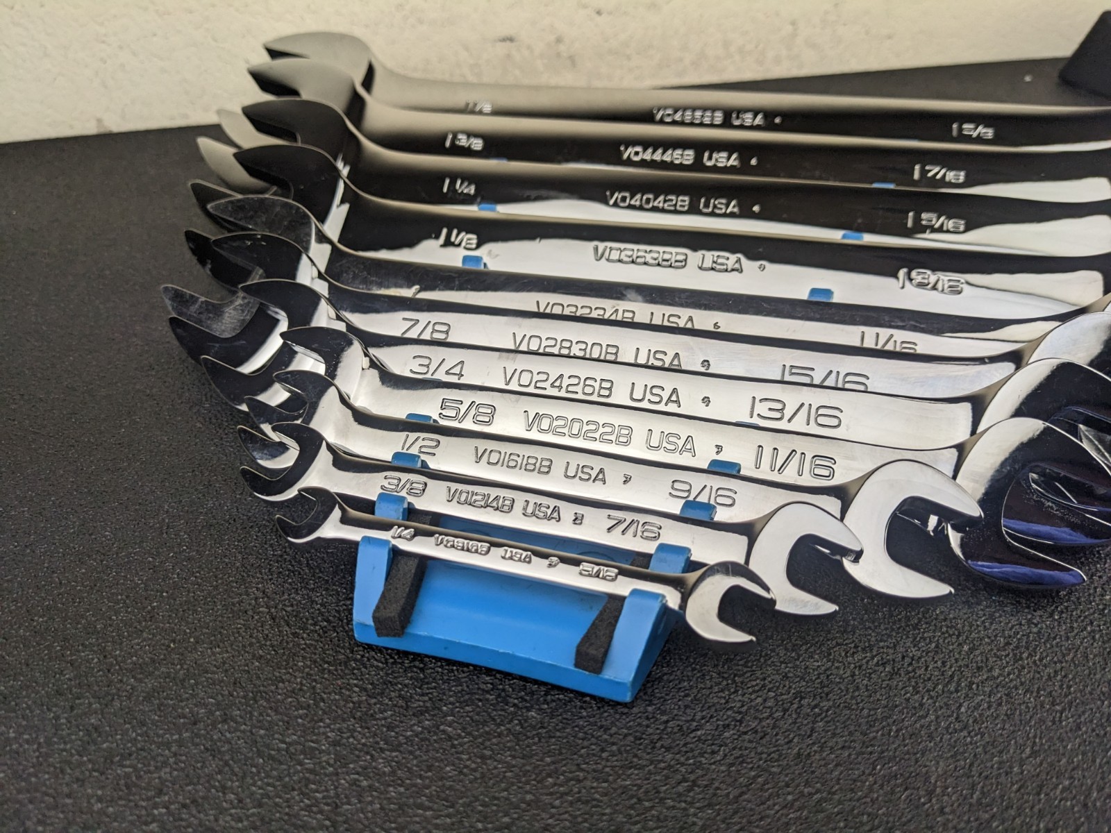 #bp000 Snap On Tools NEW VO Series SAE Double Open End Wrench Set 1/4″ to 1-5/8″