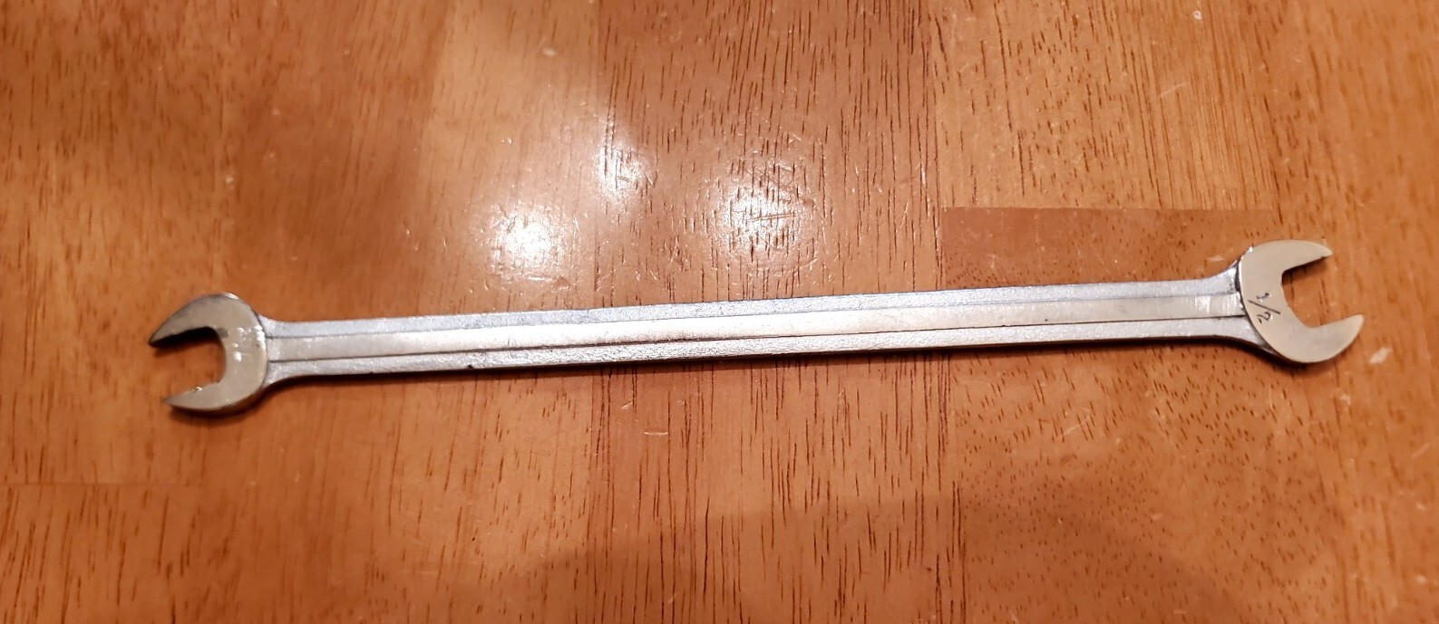 Blue Point Supreme 7/16″-1/2″ SAE Low Torque Slime Line Open End Wrench LTA1416